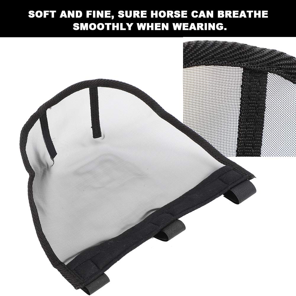 Outdoor Breathable Horse Nose Protector Cover, Face Mesh, Horses Supply, Keeps Horse Nose and Hygienic, Quality Mesh Cloth, and Fine Mesh