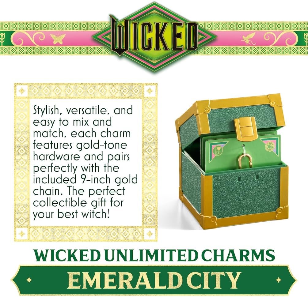 The Noble Collection Wicked Unlimited Charms Trunks- Pink Goes Good With Green - Image 5