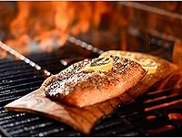 Vista 4 de Outset Tablones para parrilla, juego de 4 tablones de madera de cedro