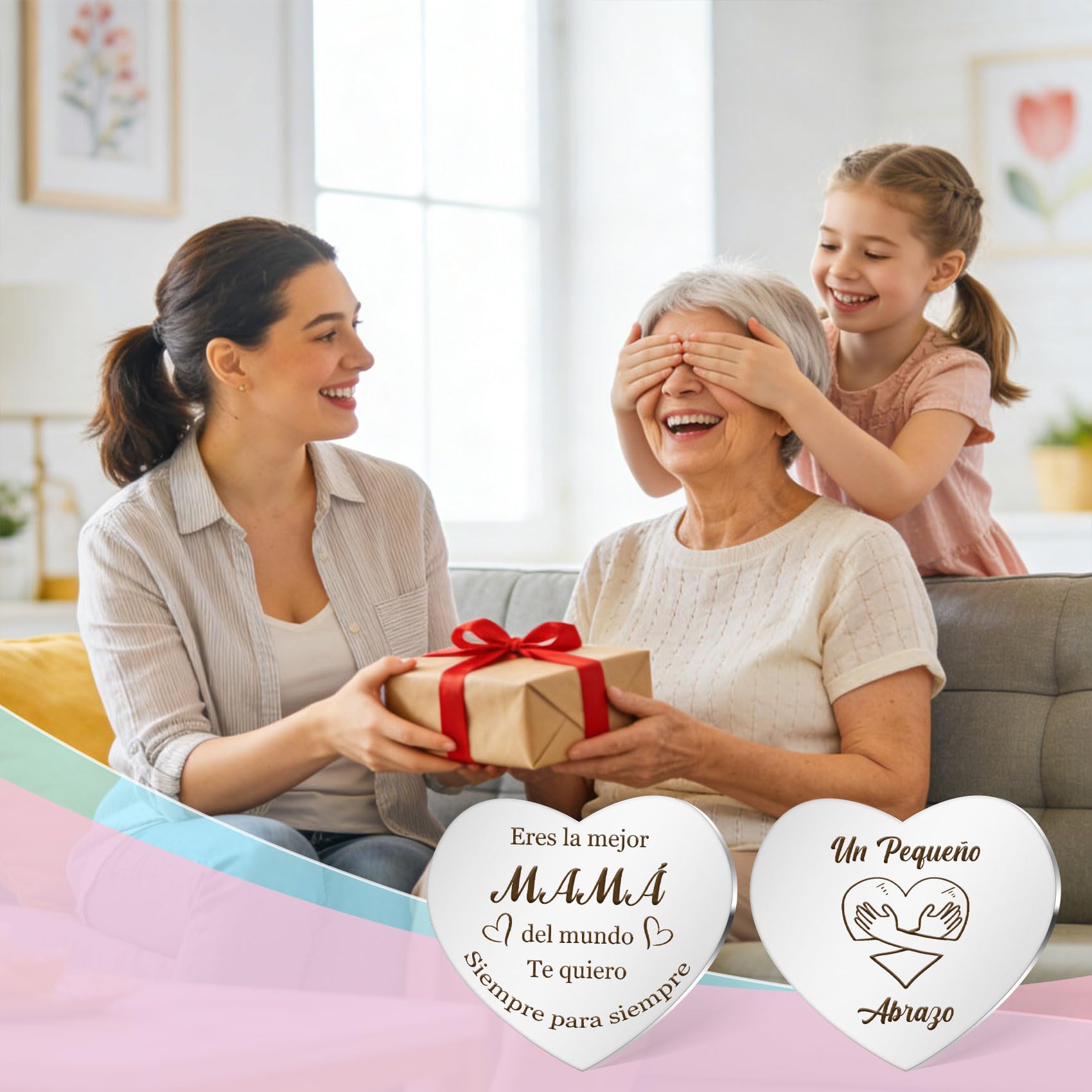 Regalos Madres Dia De La Madre Regalos Llavero Abrazo De Bolsillo Regalo Mama Regalo Cumpleaños Madres para Mamas Primerizas Mama Postparto Embarazada Día de la Madres para Mamá Navidad Reyes — view 6