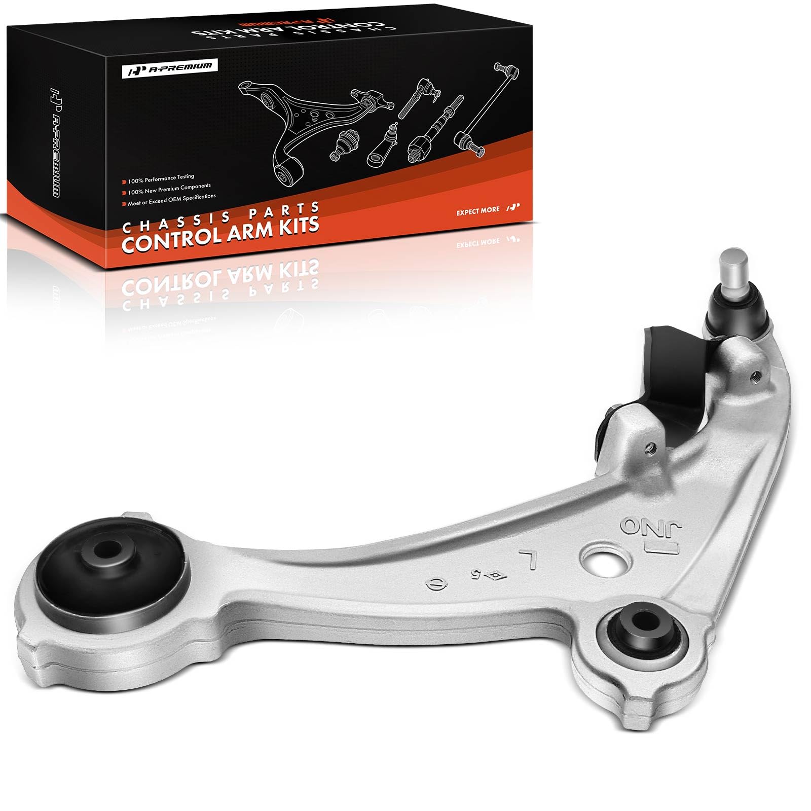 A-Premium Front Left Lower Control Arm, with Ball Joint & Bushing, Compatible with Nissan Altima 2007 2008 2009 2010 2011 2012 2013
