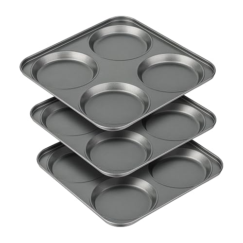 Tiawudi Muffin Top Pan 4-Cup, Set of 3