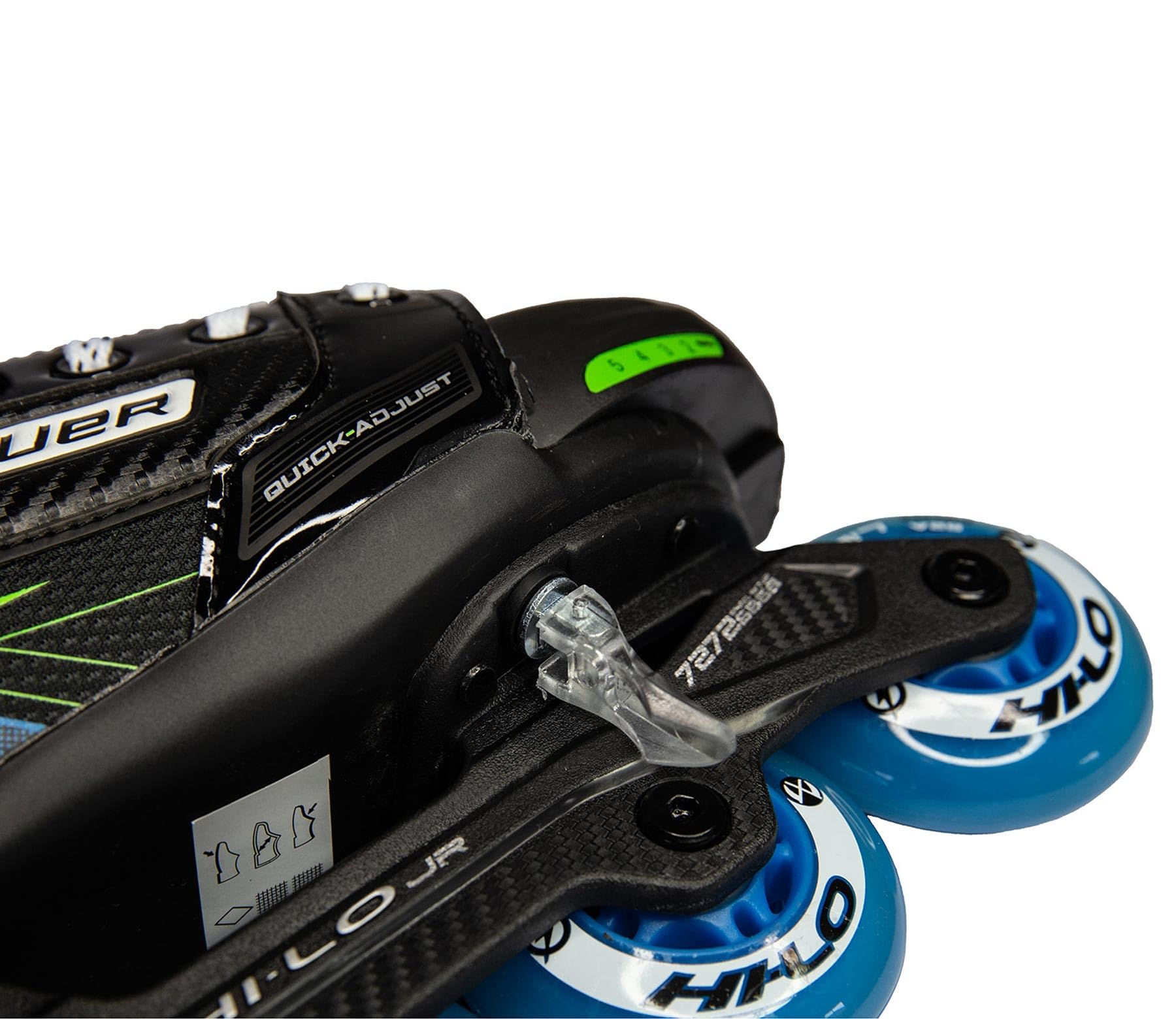 Bauer X-LP Inline Skate verstellbar Junior, Weite :R = Regular, Größe:35-38.5