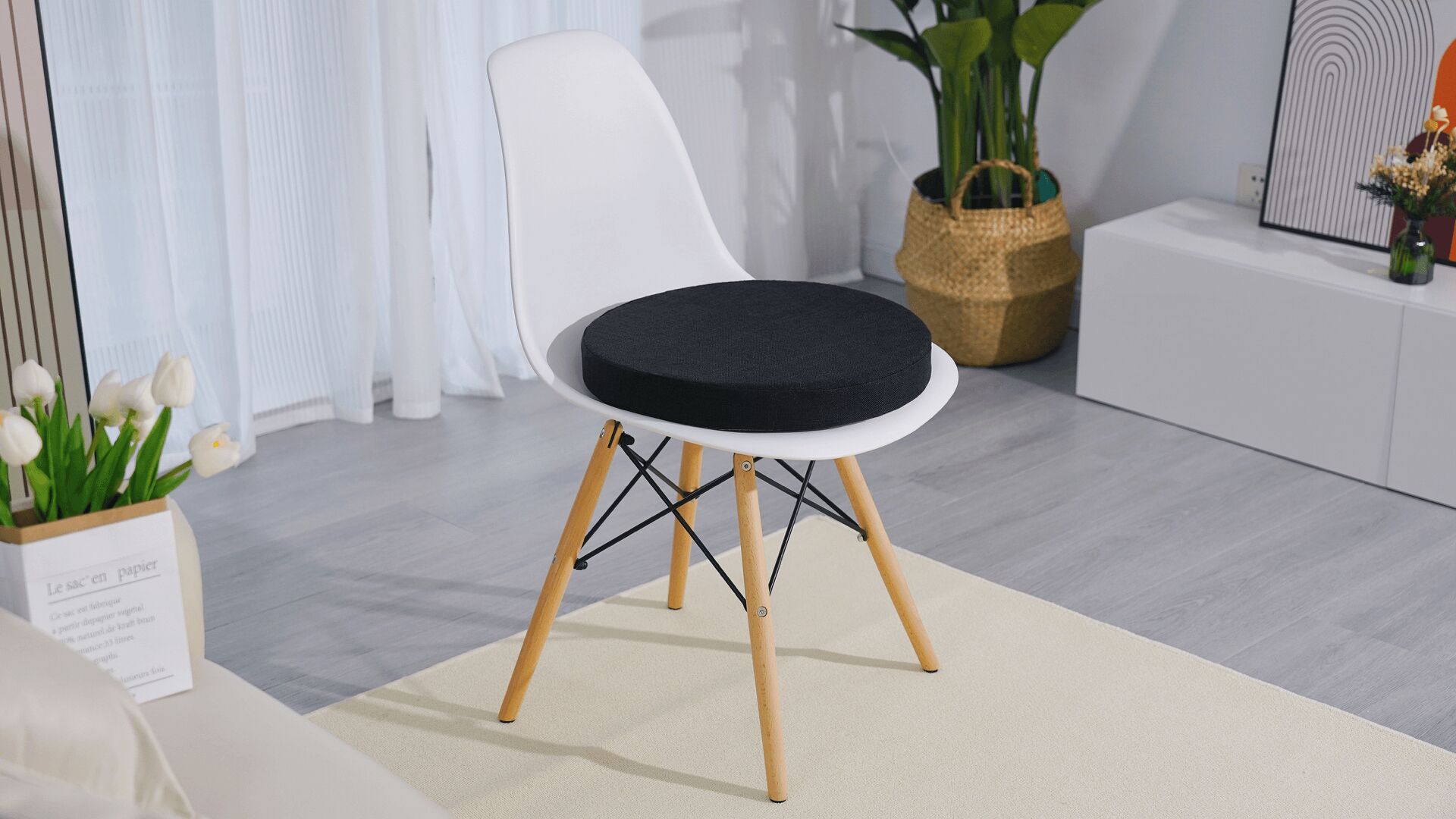 Round Chair Cushions For Dining Chairs Bar Stool Pad 15 X 15 Inch