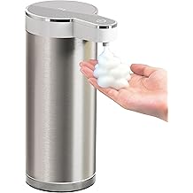 Touchless Foaming Automatic Soap Dispenser - 0.25s Fast Sensor, USB-C Rechargeable, Smudge-Resistant Steel for Kitchen &amp; Bathroom