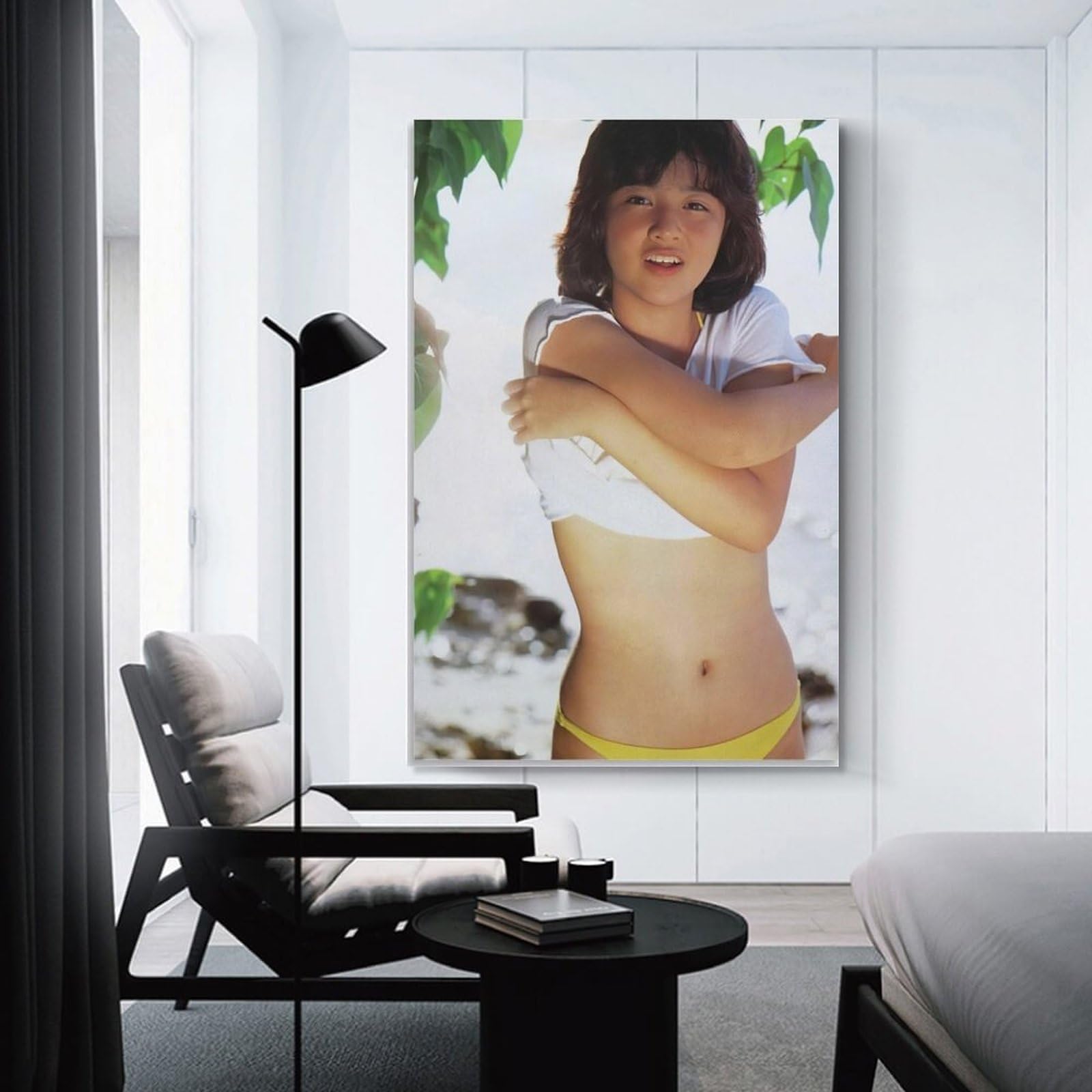 Amazon.co.jp: 菊池桃子写真ビキニ 1 キャンバスアートポスター 水着