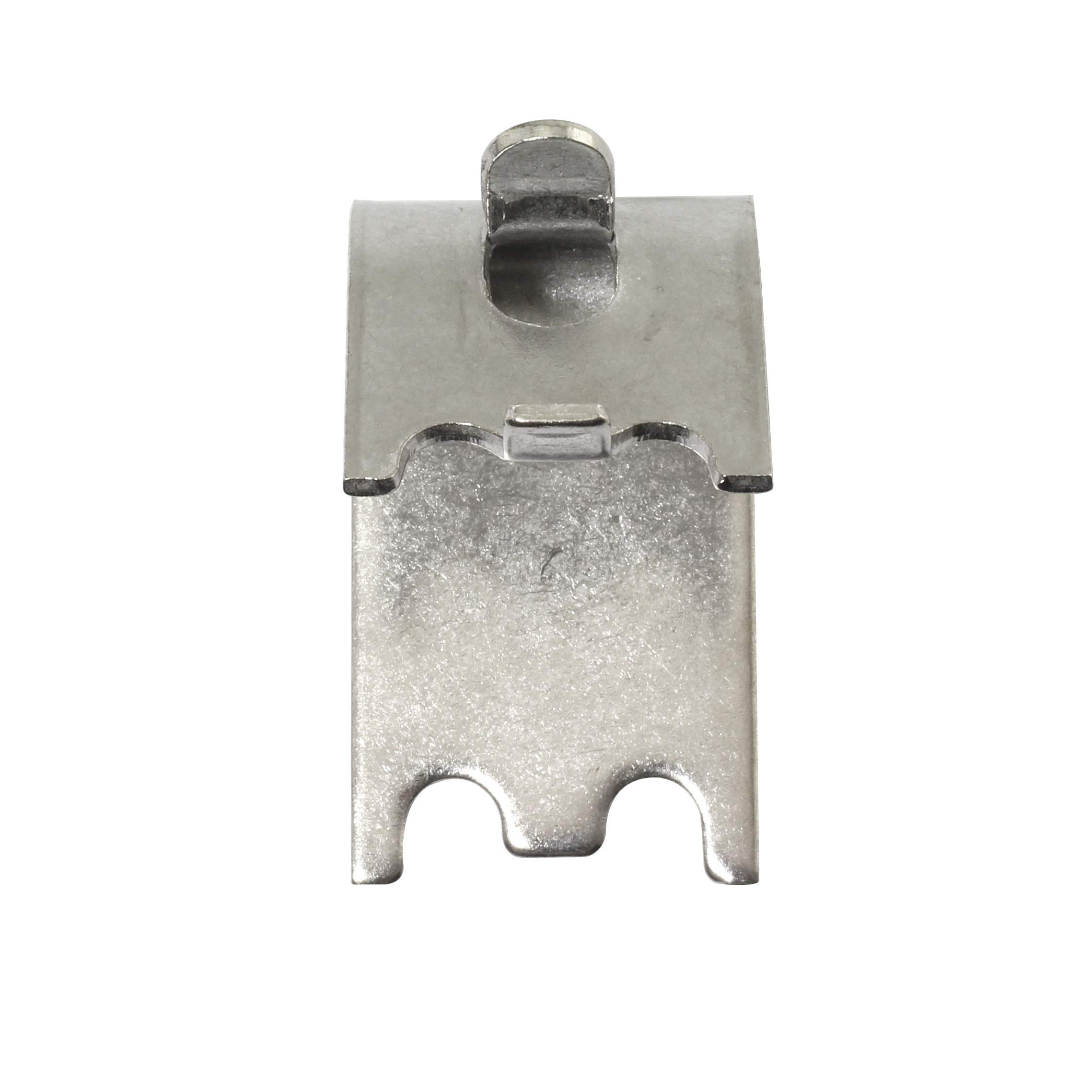 RLECS 6pcs Stainless Steel Freezer Shelf Clips for Refrigerator