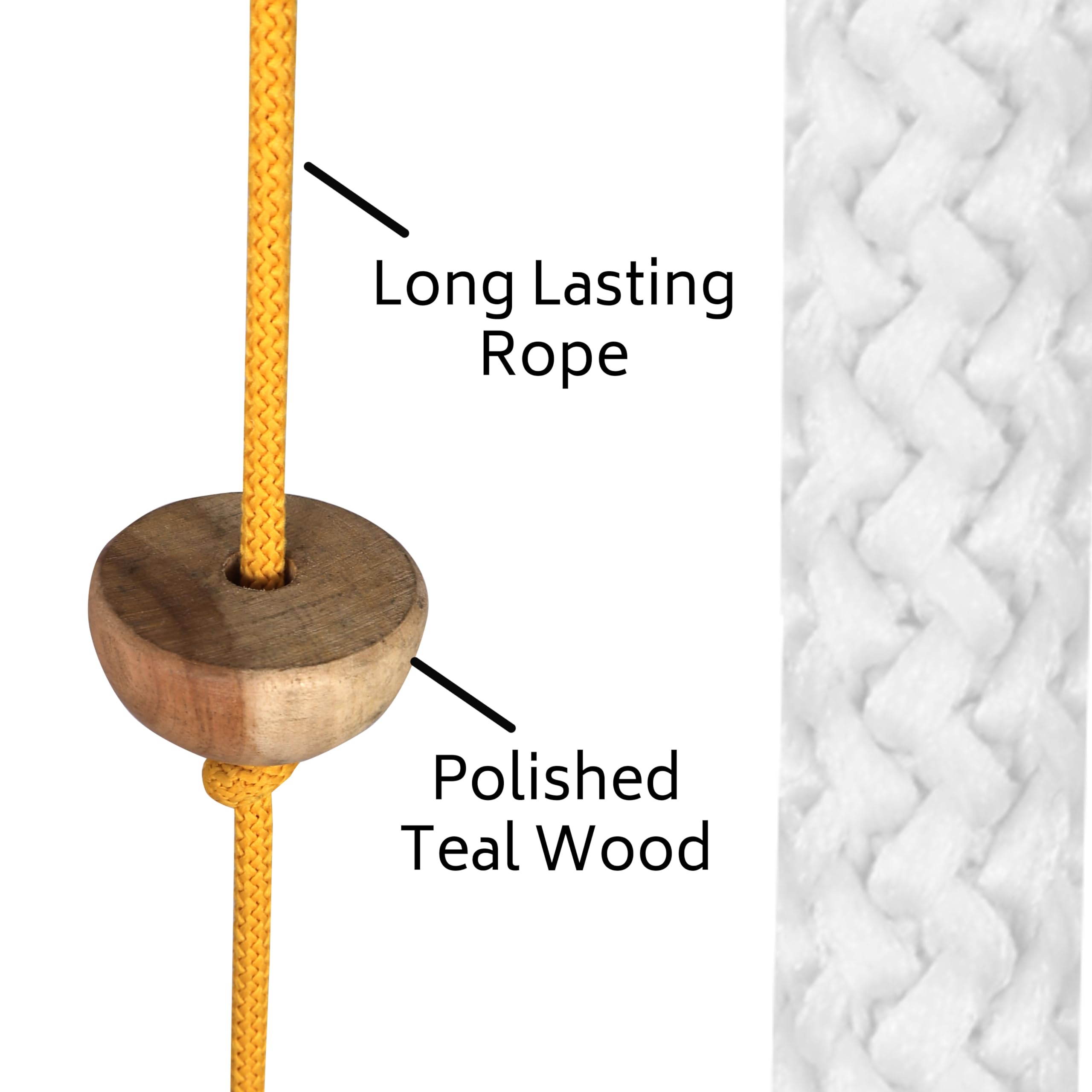 BOFFLE Rope Ladder for Kids | Climbing Stairs for Kids | Wooden Scales for Kids for Physical Activity | Indoor Outdoor Games for Kids for 3 to 10 Years 1