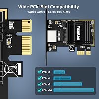 YuanLey 5Gb PCIe Hálózati Kártya RTL8126 Chippel, 5G/2.5G/1G Ethernet Adapter RJ45 Porttal, WOL Támogatás Windows/Linux PC-hez 6