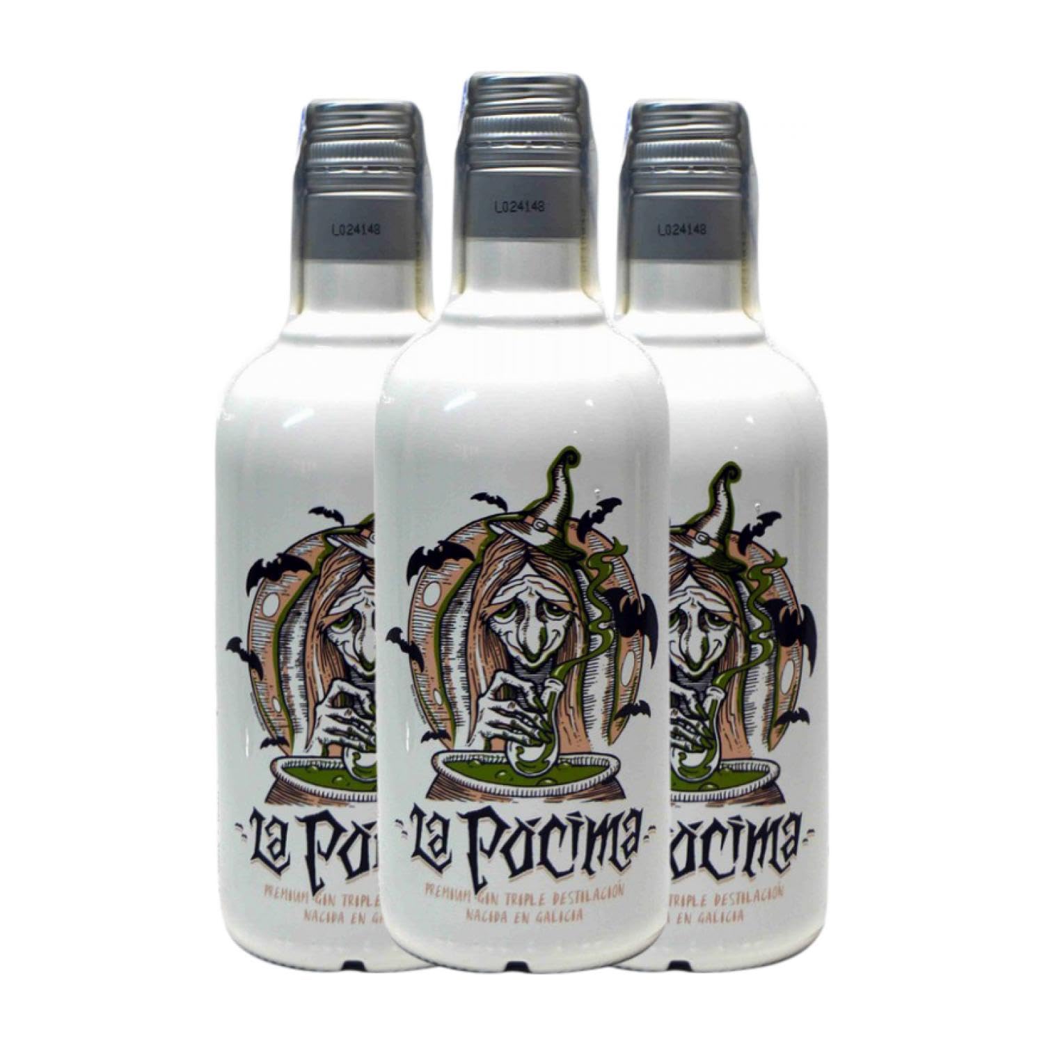 Ginebra L'Olleria La Pócima Gin 70 cl (Caja de 3 Botellas de 70 cl)