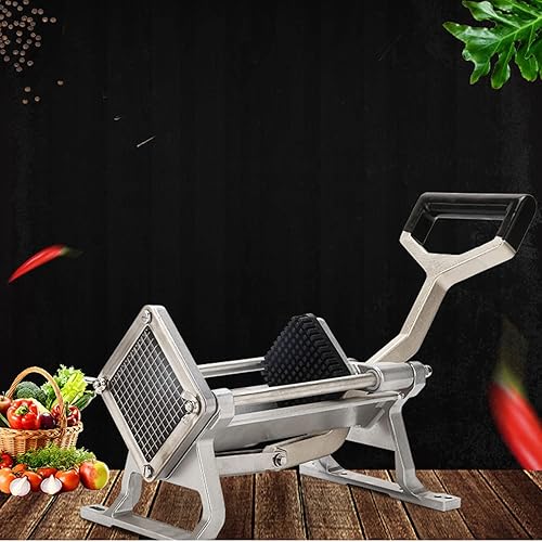 Miniatura 8 de Cortador de papas fritas extra resistente, de acero inoxidable, cortador de patatas comercial, cortador de frutas y verduras, cebolla, tomate, con
