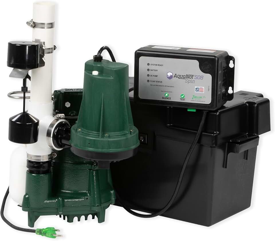Zoeller AquaNot Spin 508 ProPak Sump Pump System
