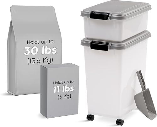 Miniatura 2 de IRIS - Juego de contenedores herméticos de 3 piezas para alimentos de mascotas