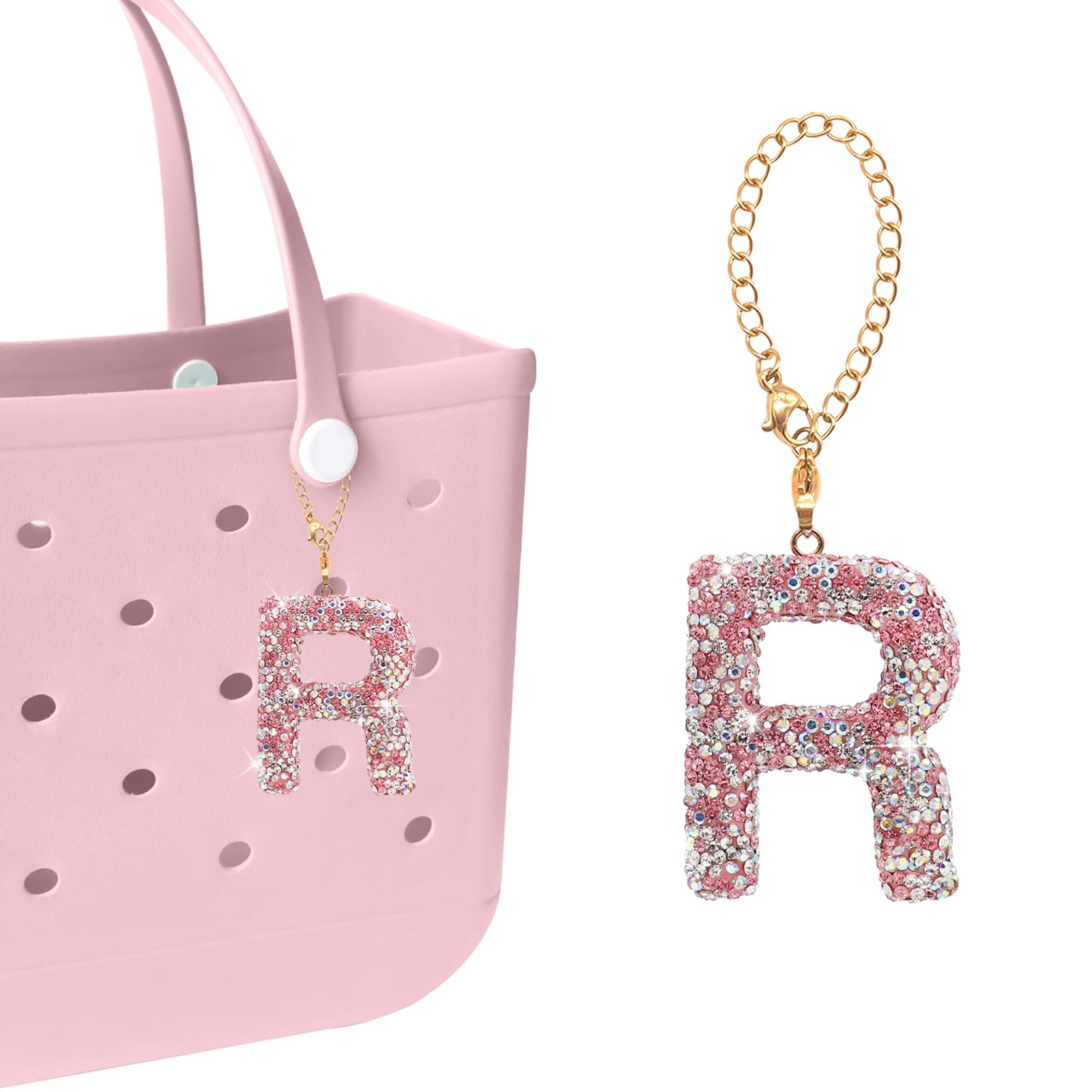 NZNDB Bag Charms for Bogg Bag Accessories, bogg bag accessories charm for Women Girls, personalized letters Decorative for Bitty Bogg Bag Handbags