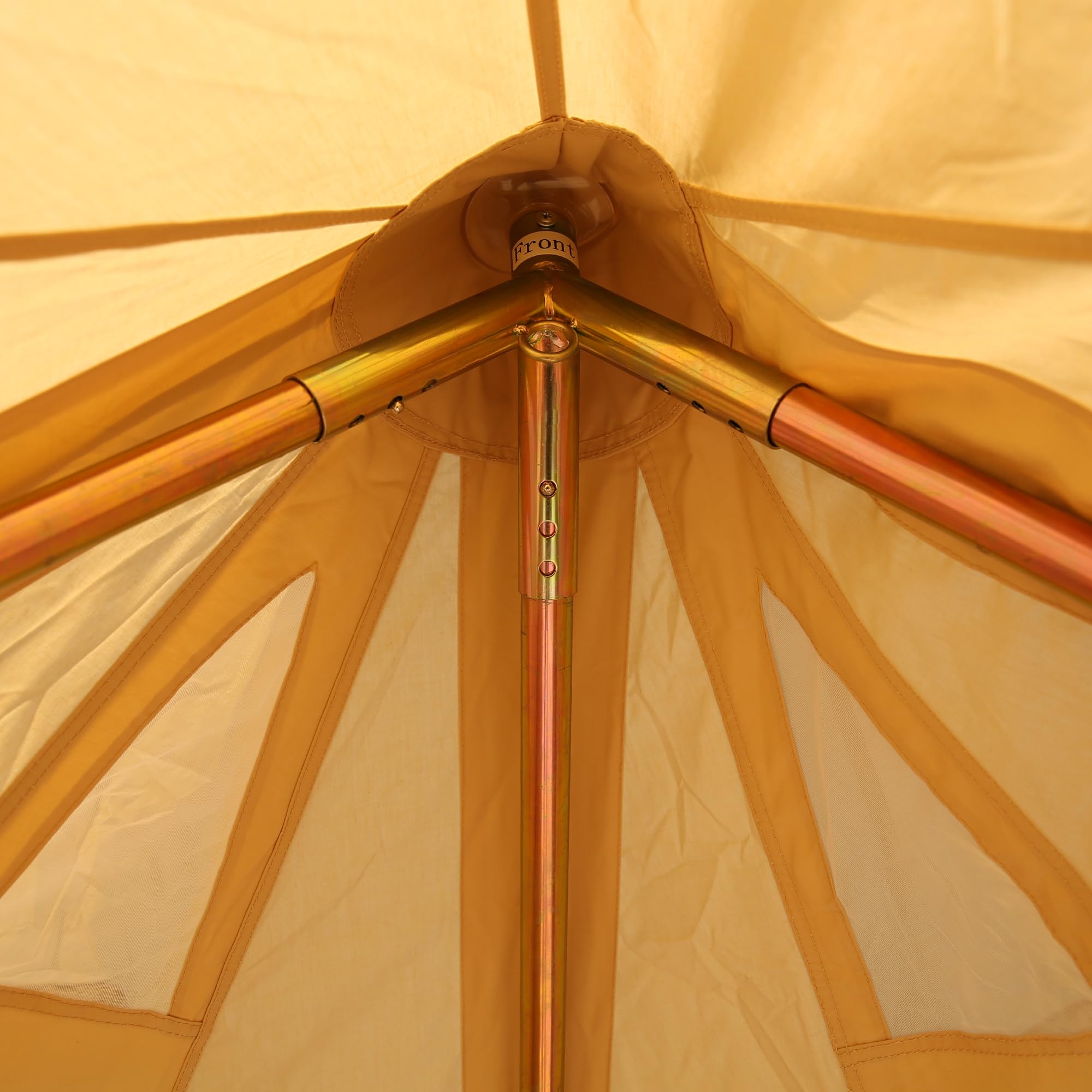 your GEAR Gobi - 3 Personen Tipi Zelt Familienzelt - Pyramidenzelt aus Baumwolle - UV50+ Wasserdicht - Camping Zelt mit Fenster und Bodenwanne für Outdoor & Camping - ohne Mittelstange