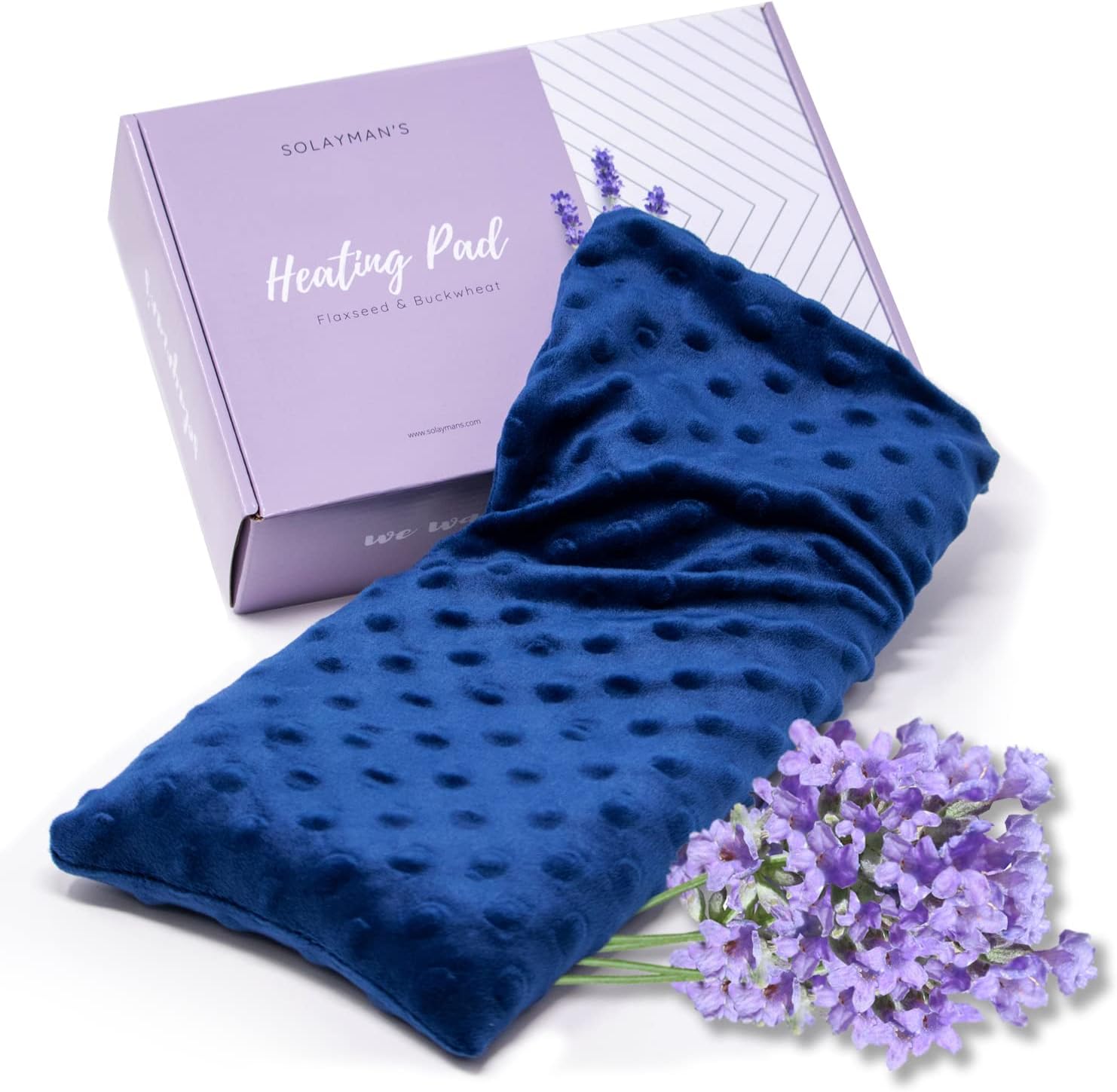 Lavender Scented Microwave Heating Pad for Neck and
