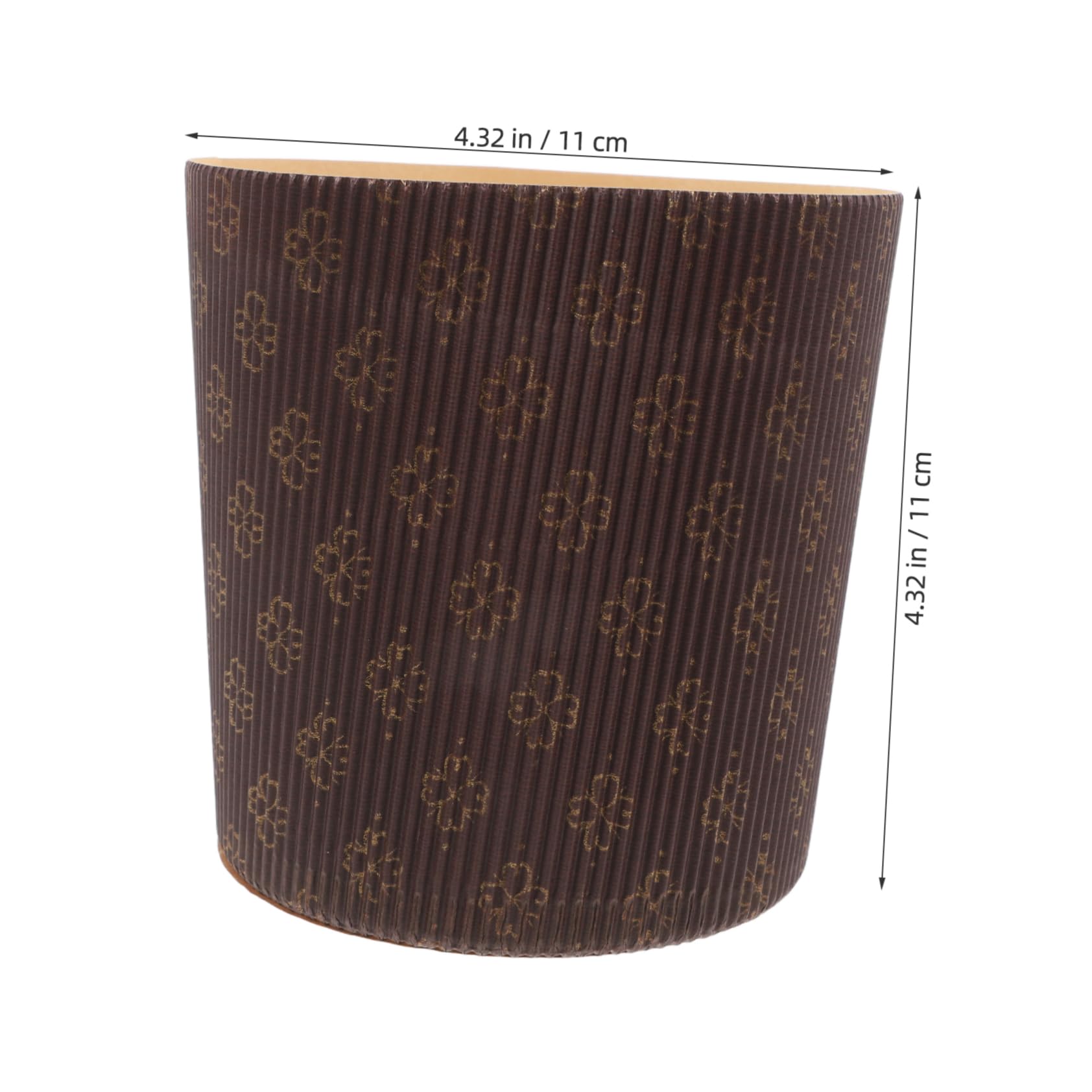 Caissettes Panettone en Papier Marron 25 Pcs pour Pâtisserie