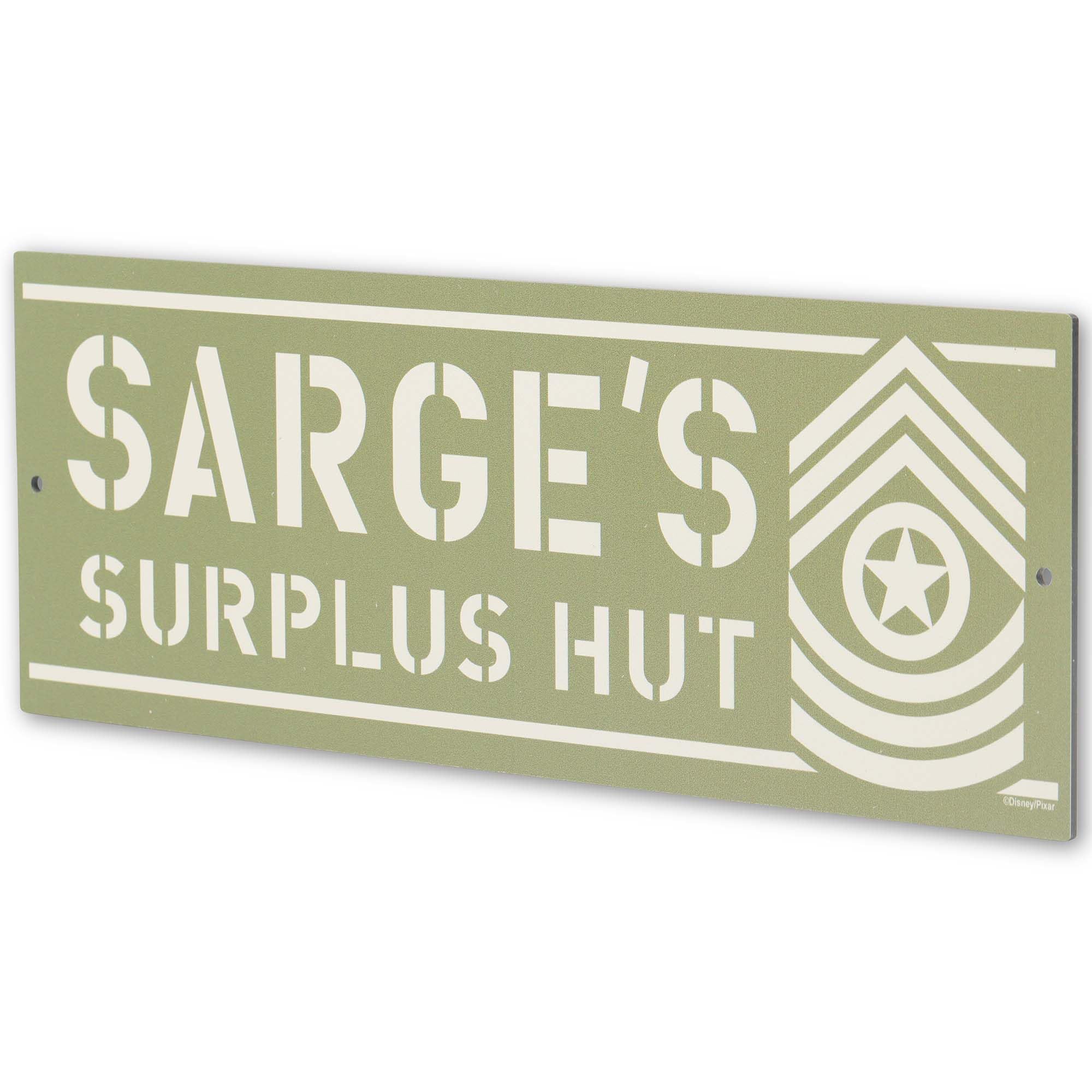 Amazon.com: Disney Pixar Cars Sarge's Surplus Hut Metal Wall Decor