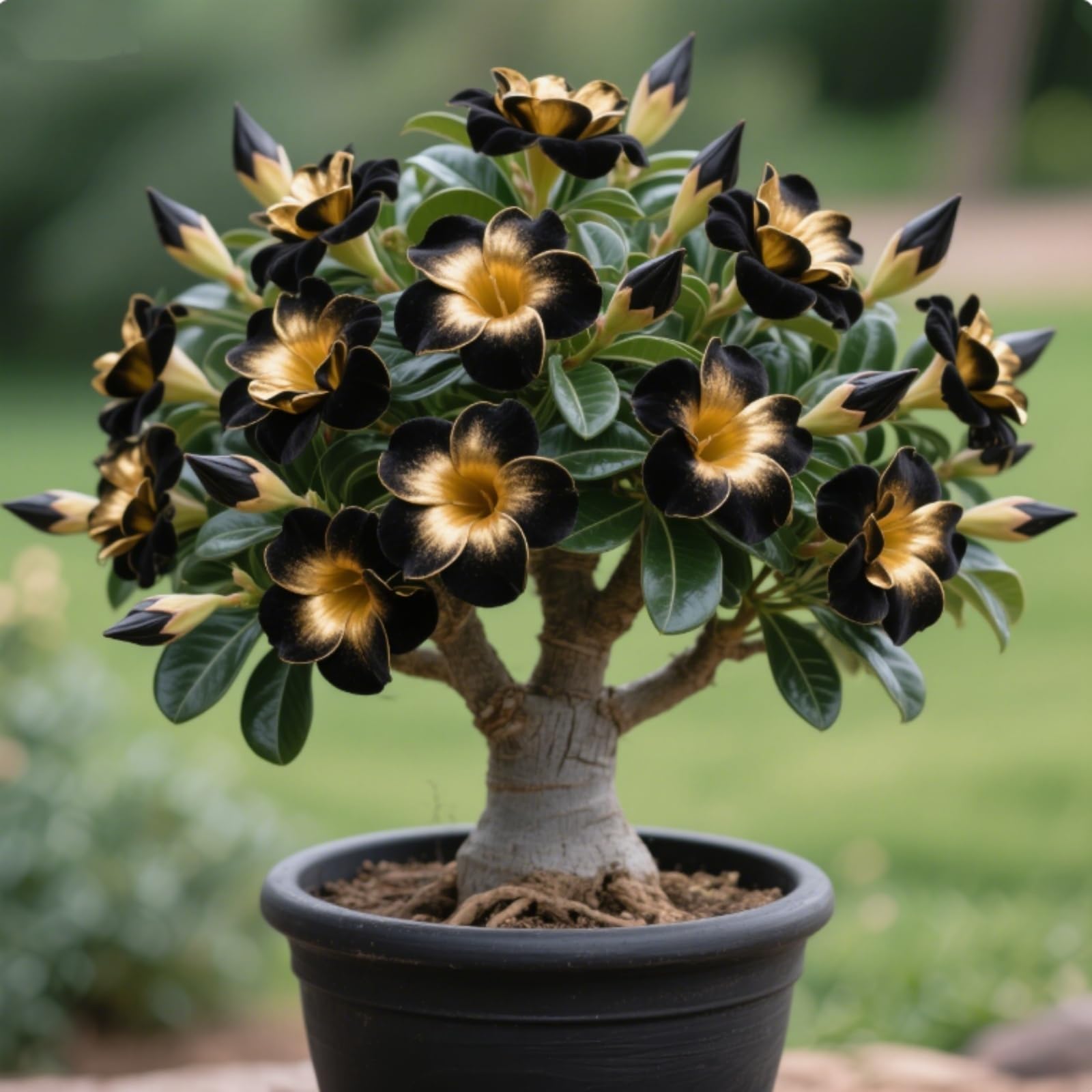 Perennial Desert Rose Bulbs,Rare and Beautiful Adenium Bulbs in Bulk,Professional Planting for Stunning Garden Displays-5 Bulbs-B