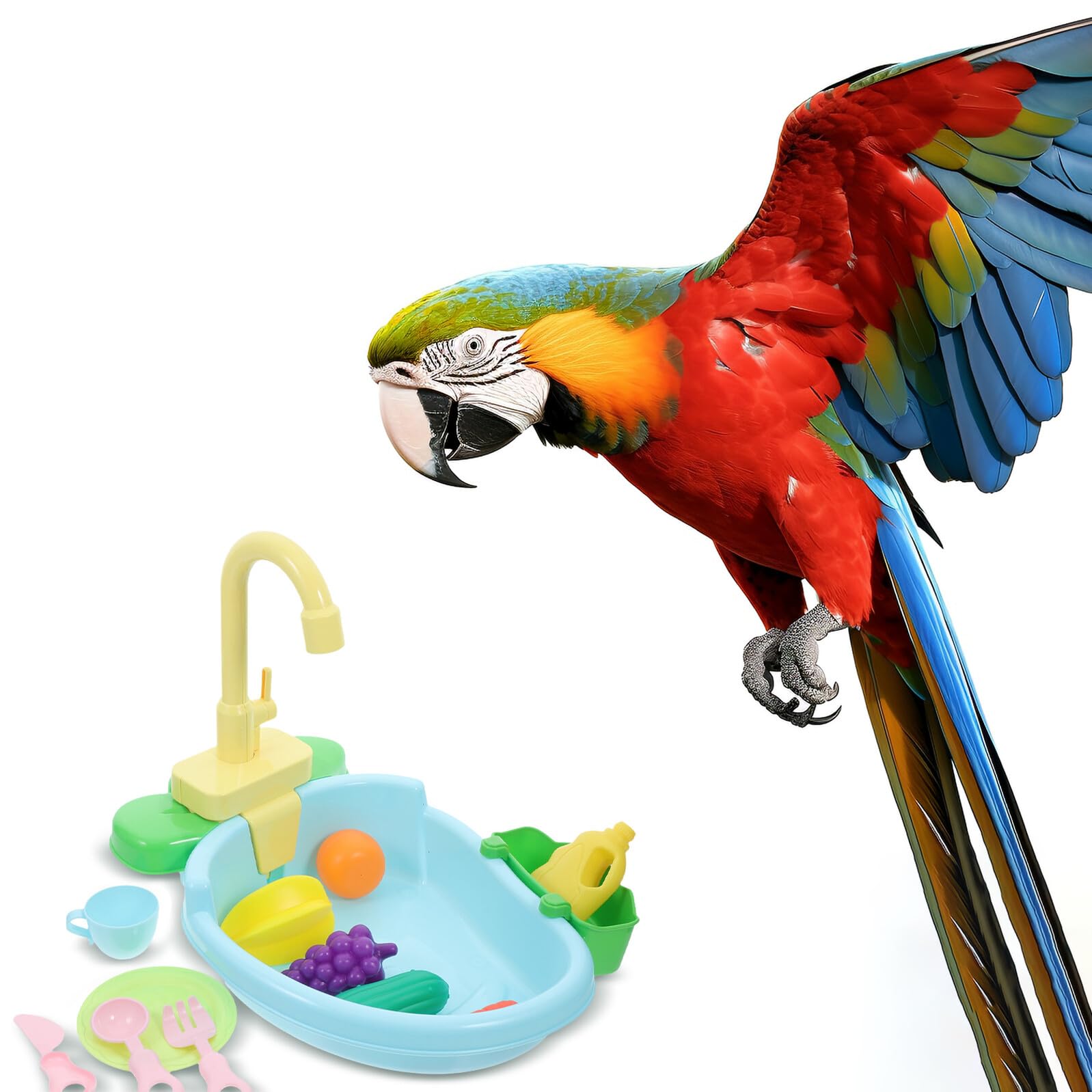 1 Set Accessori per Uccelli da per Pappagalli Doccia per Uccelli per Pappagalli Bagni per Uccelli per Gabbie Doccia per Pappagalli per Pappagalli