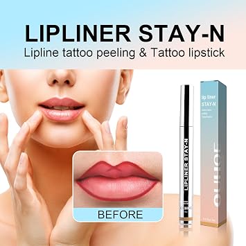Lip Stain Peel off, Lip Stain Peel off Long Lasting, Waterproof & Transfer-Proof Natural Matte Finish Peel off Makeup, Infused with Vitamin E & Hyaluronic Acid (Dark Brown)