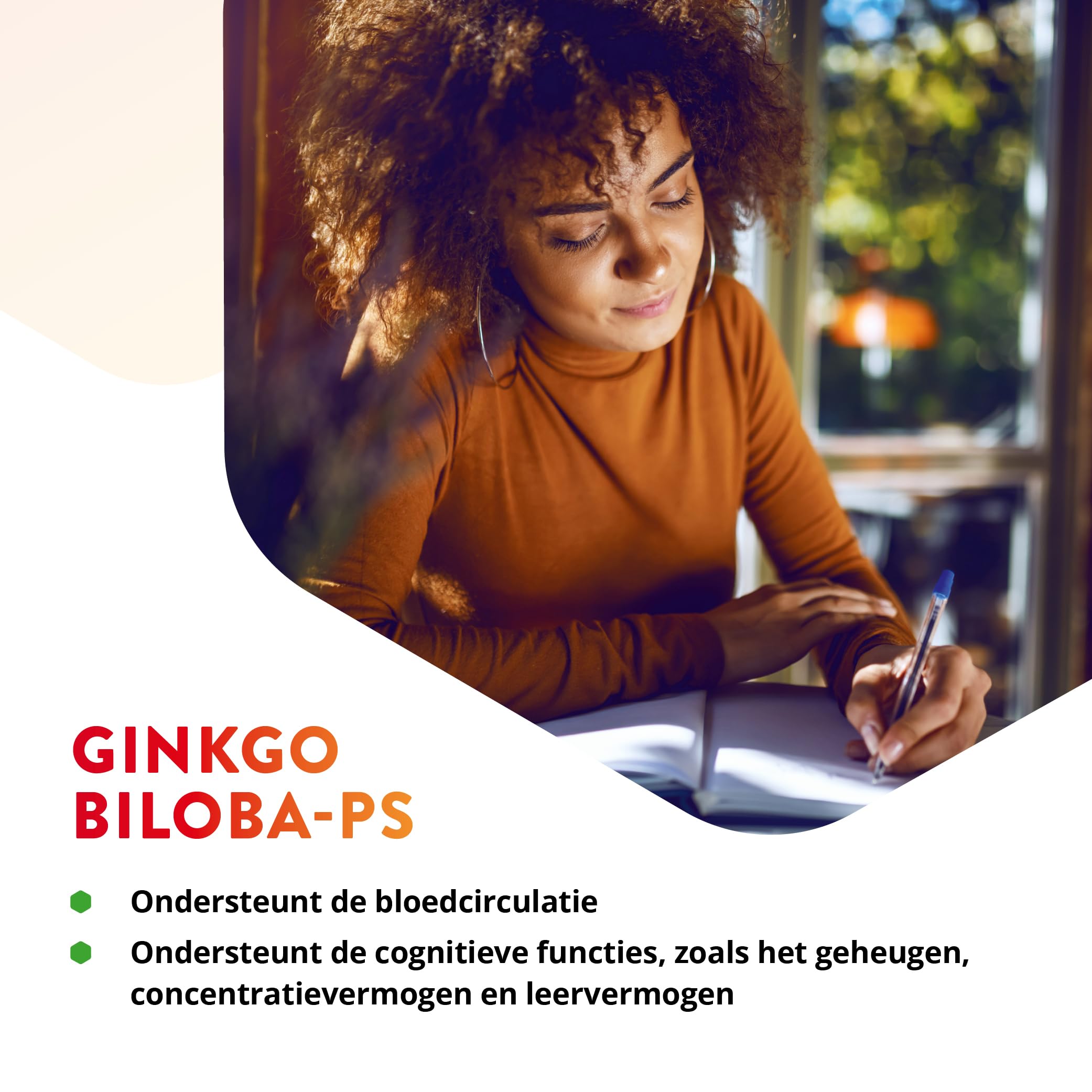Vitals Ginkgo Biloba PS - 60 Tabletten, vegan. Mit Virtiva und Phytosome für verbesserte Bioverfügbarkeit. Für Konzentration, Gedächtnis und geistige Leistung.