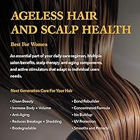 Vista 2 de Ageless, tratamiento tópico para el crecimiento del cabello y el cuero cabelludo diario para mujeres. Promueve el crecimiento saludable del cuero