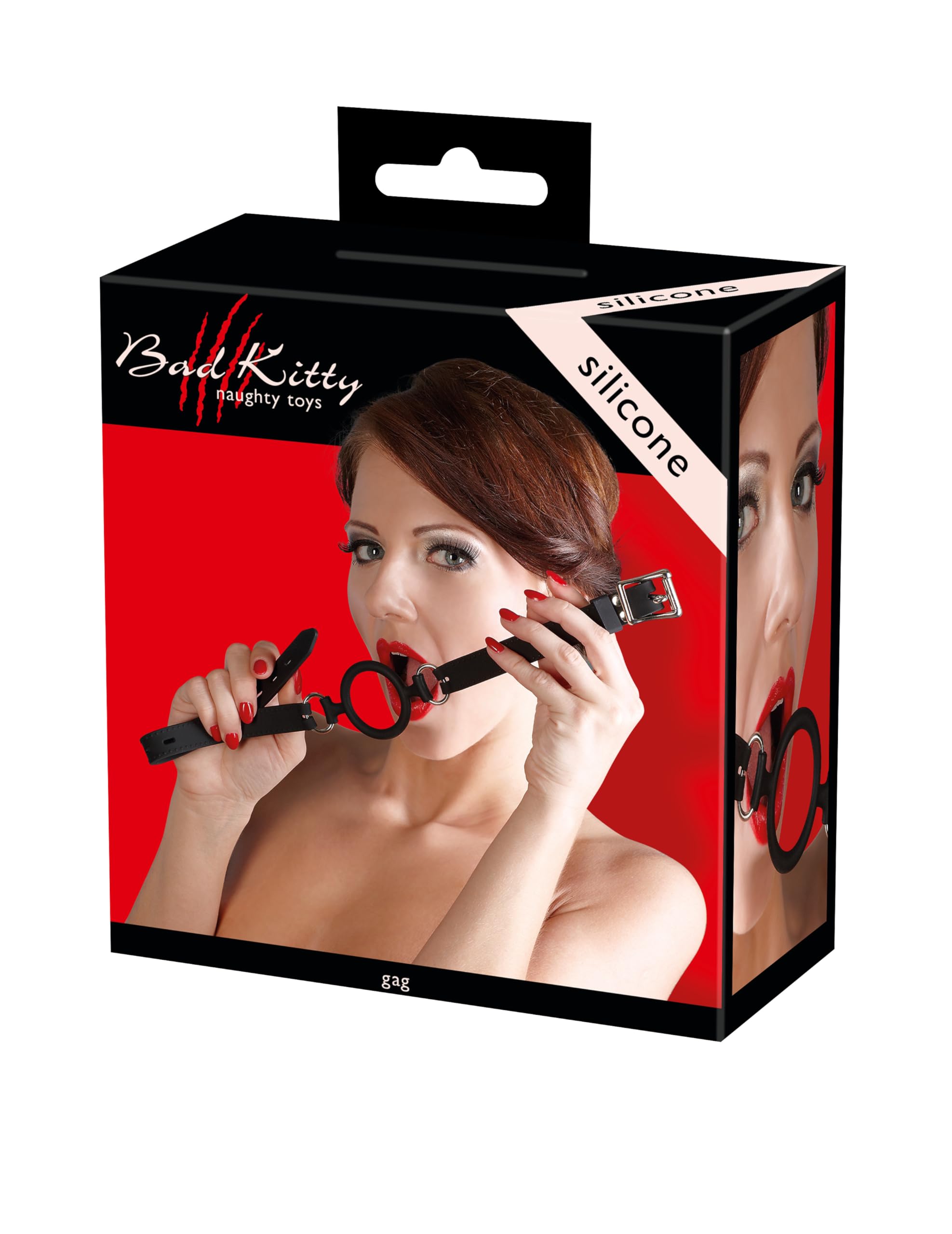 Bad Kitty Bâillon Anneau en Silicone Diamètre 5 cm Noir