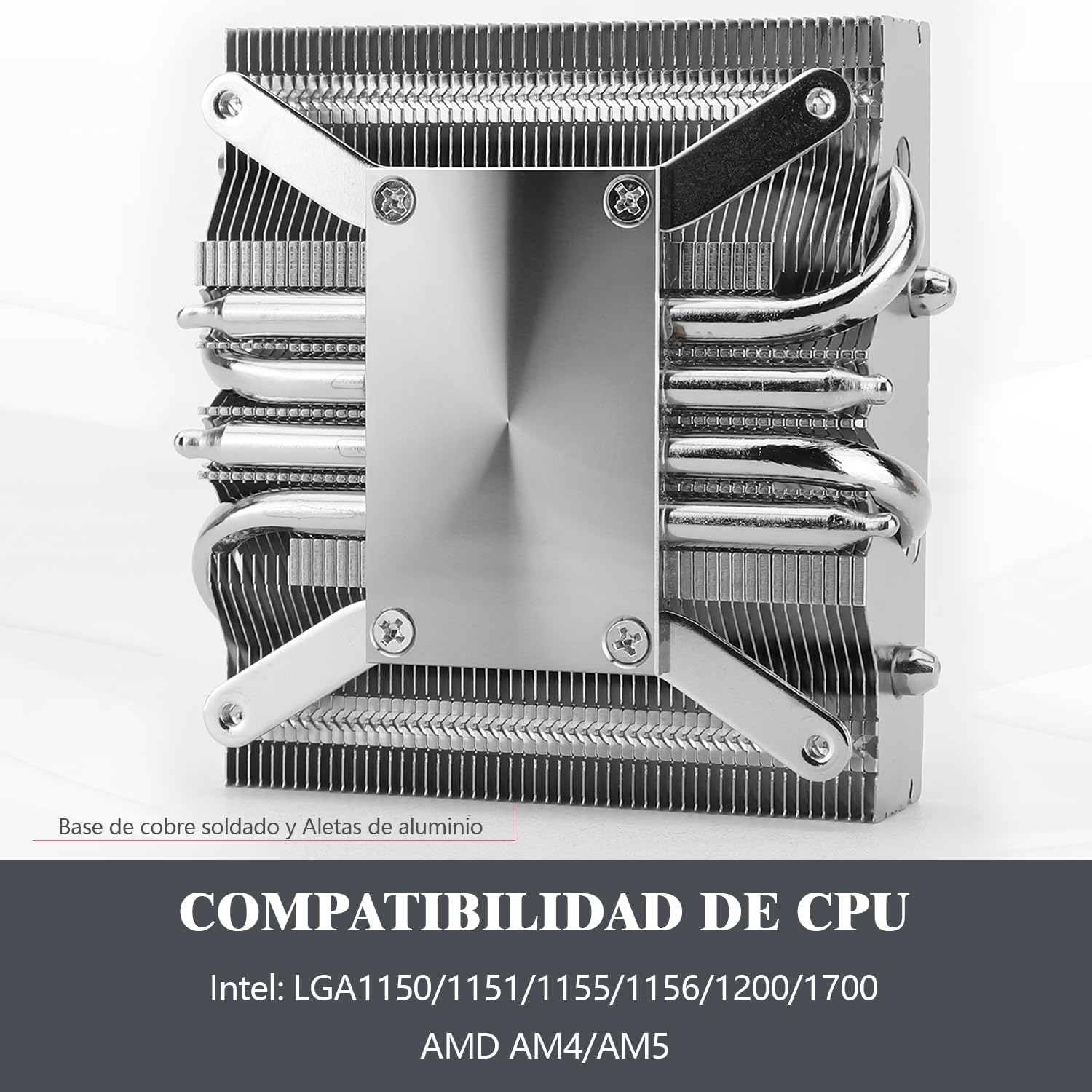 Thermalright AXP90 X47 - Enfriador de aire para CPU ITX delgada, altura 47mm, ventilador PWM TL - 9015 Slim,tecnología aghp para AMD AM4/AM5,Intel 1700/1150/1151/1156/1200,Enfriador de PC