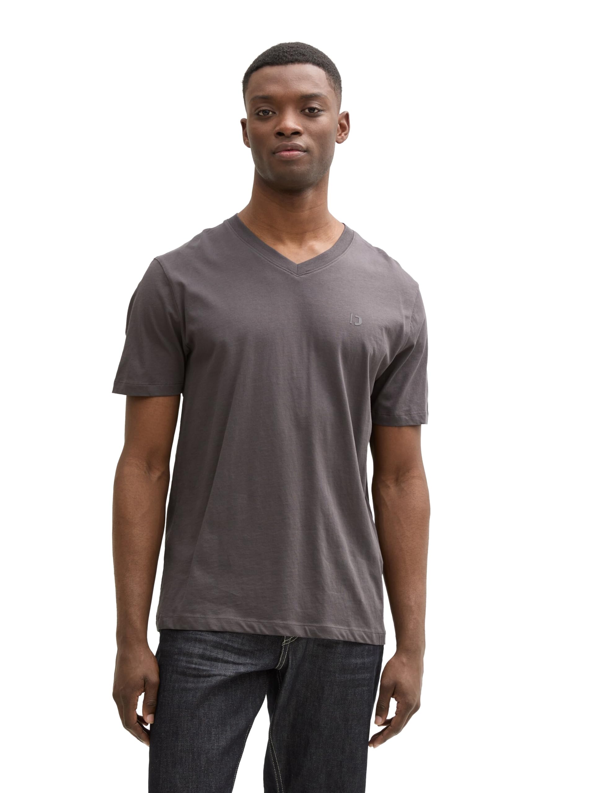 TOM TAILOR Denim Men's T-Shirt, 11587 - Pavement Grey, L