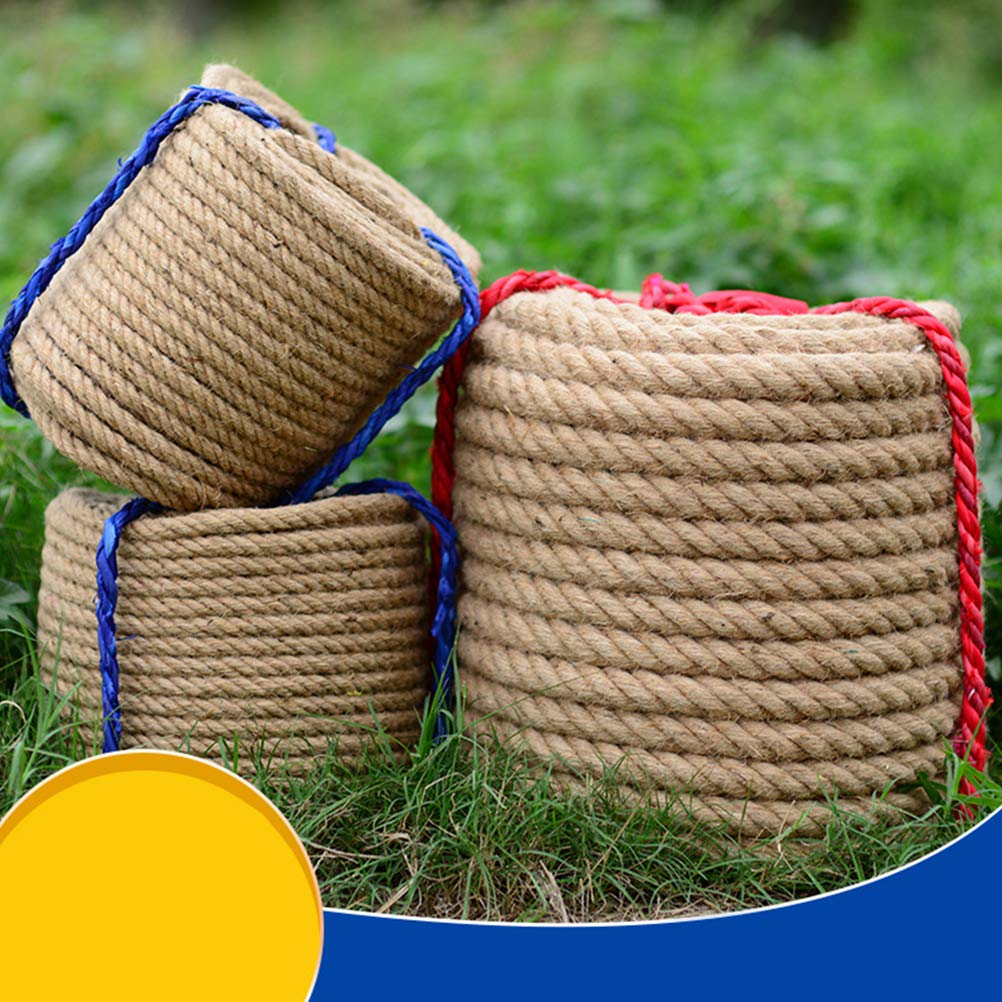 Cabilock 30m Corde De Jute Naturelle Épaisse Ficelle Solide pour Loisirs Créatifs Emballage Cadeaux Noël