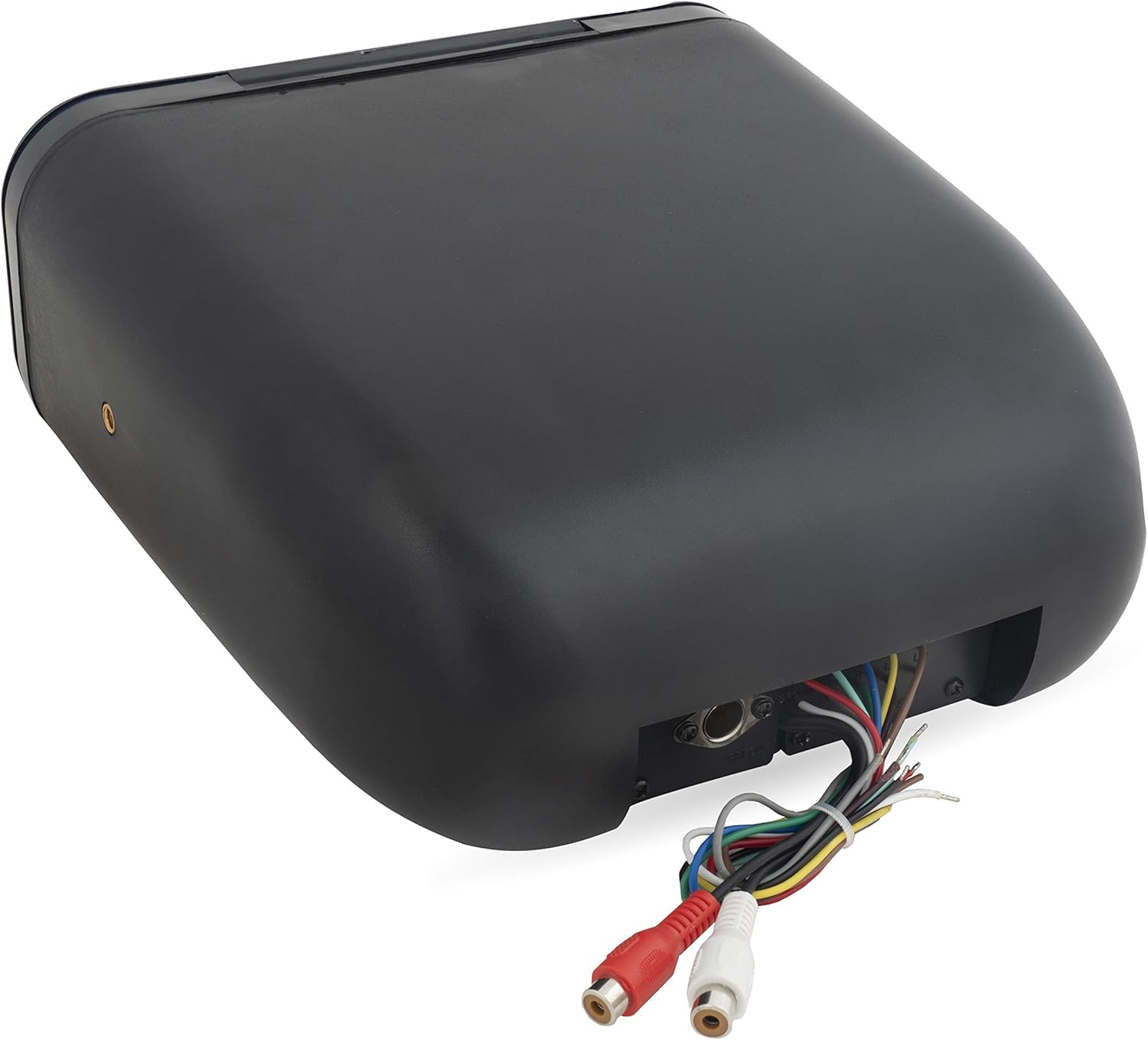 Belva BMRC7B Black Fully Enclosed Marine Radio Cover/Radio Splash Guard for Deck or Overhead Installs, Water-Resistant Flip-up Style