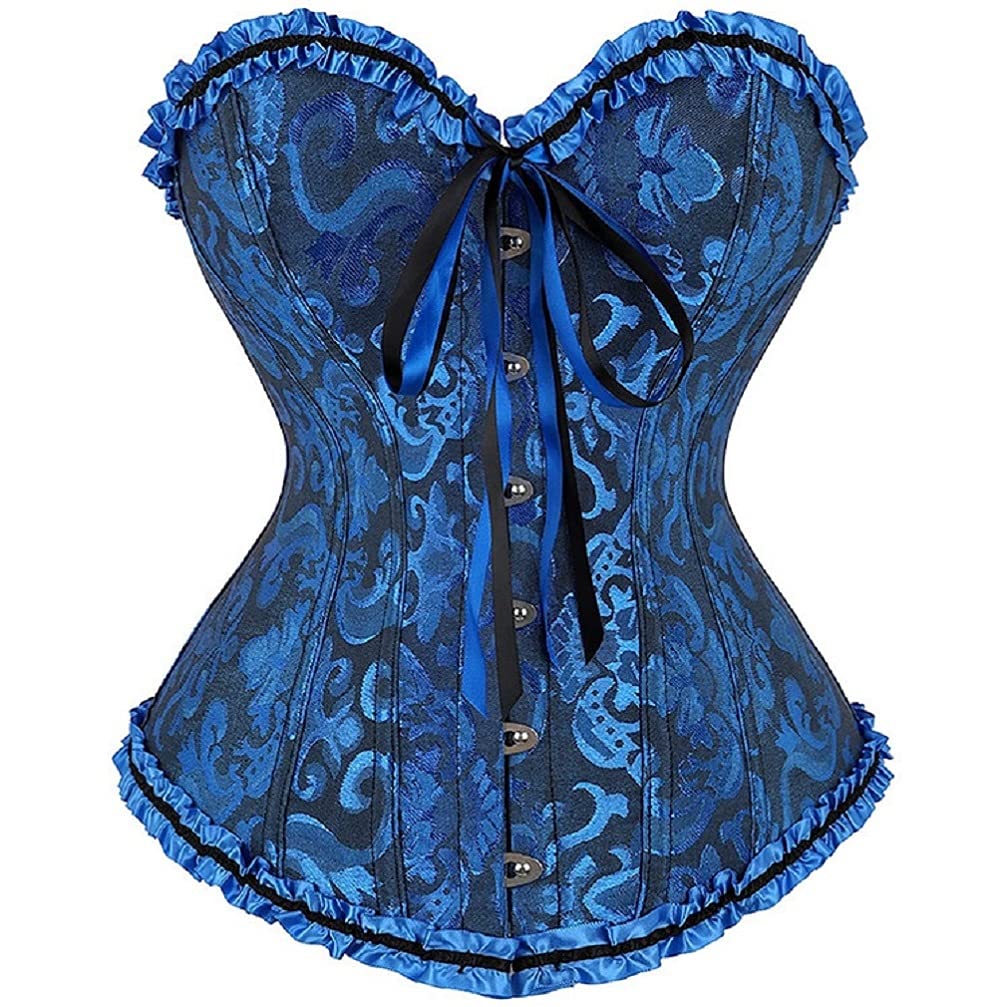 Ubervia 1 Pc Shapewear Underbust Corset for Women | Slimming Belt | TrainerShaper Blue-image-44
