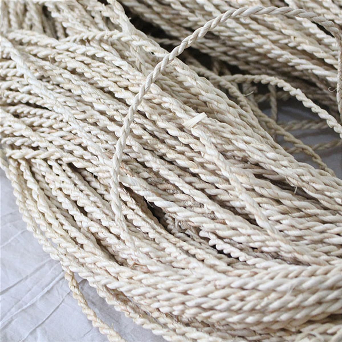 Czsycdsf 30 Meter 2 Strand Basket Basketry Natural Materials Corn Husk Braid DIY Rope, Grass Cord for Chair Caning, Basket Weaving and Furniture Basketry Making and Repair Supplies, 5-6mm Width