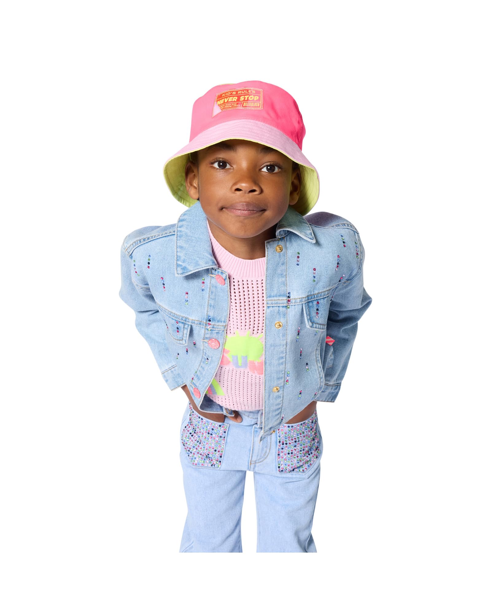 Billieblush Chaqueta vaquera para niña, azul, 10 años
