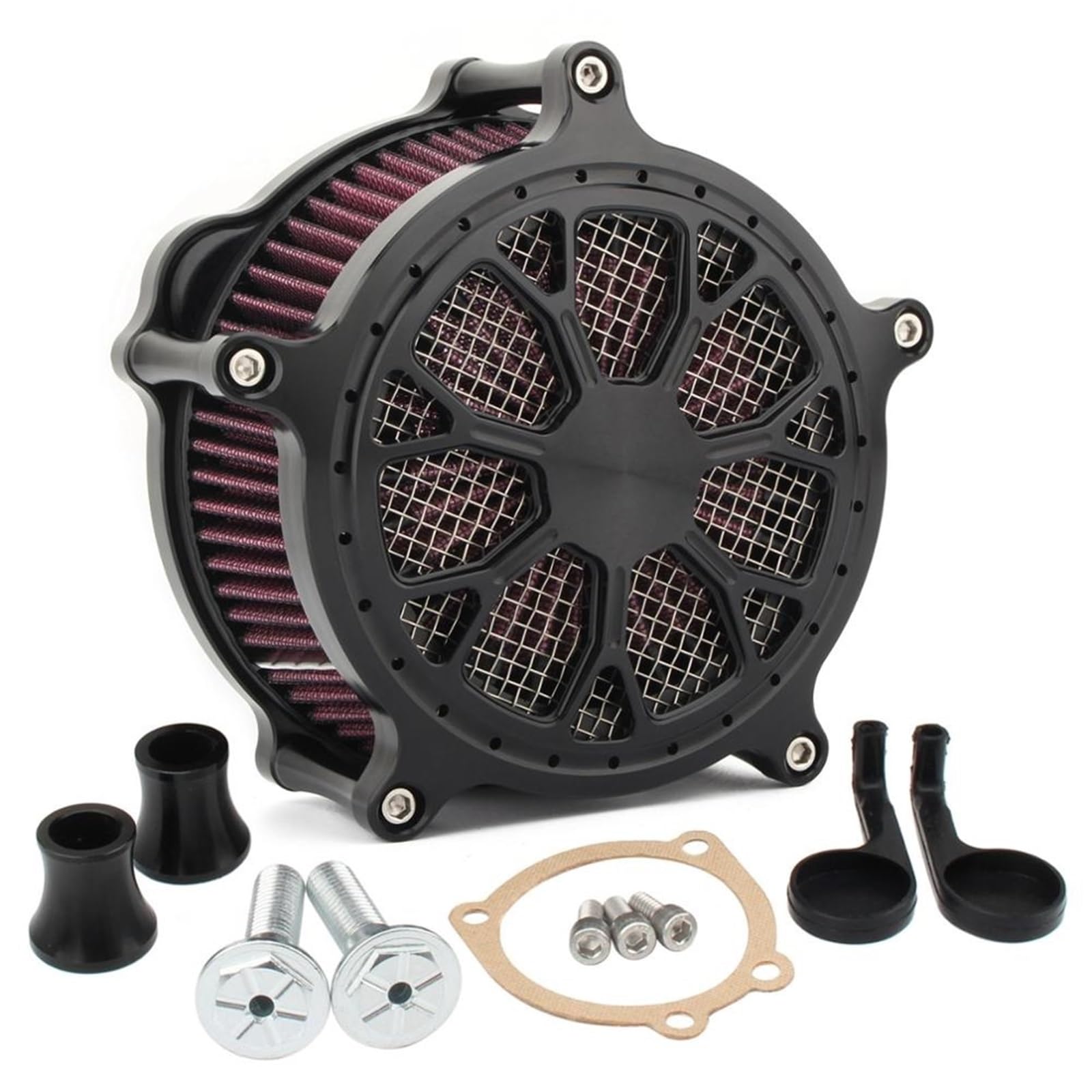 Kompatybilność z Pit Bike crossowym‌ Filtry powietrza Filtr powietrza do motocykla Filtr wlotowy pasuje do Harley Sportster Iron 883 XL 1200 72 48 Forty-Eight 1991-2021(MP09-007-0001CS)