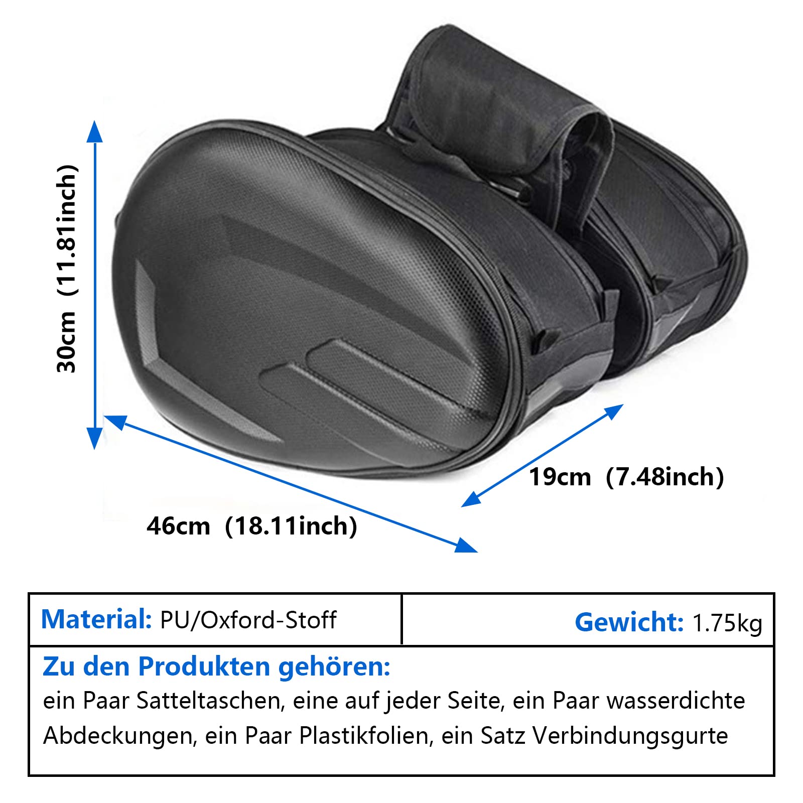 Bolsa trasera de motocicleta bolsa de sillín bolsillo lateral para enviar cubierta impermeable puede poner casco motocicleta bolsa universal trasero