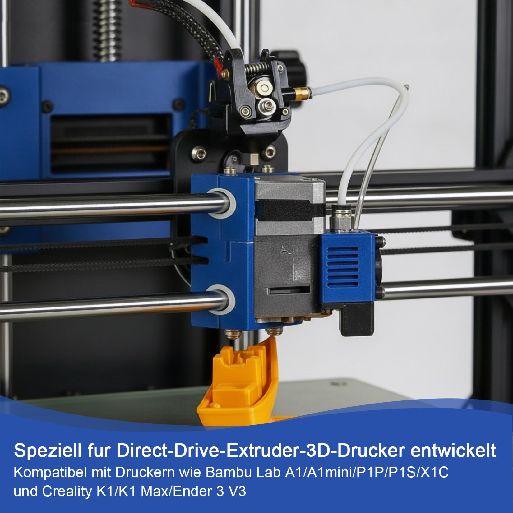 Przewód PTFE 1.75mm do Drukarki 3D, 10M 4x2.5mm Średnica Wewnętrzna Bowden | Rurka PTFE kompatybilna z filamentem 1,75 mm i modelami Creality K1/K1 Max/Ender 3 V3, Bambu Lab, Anycubic Kobra.