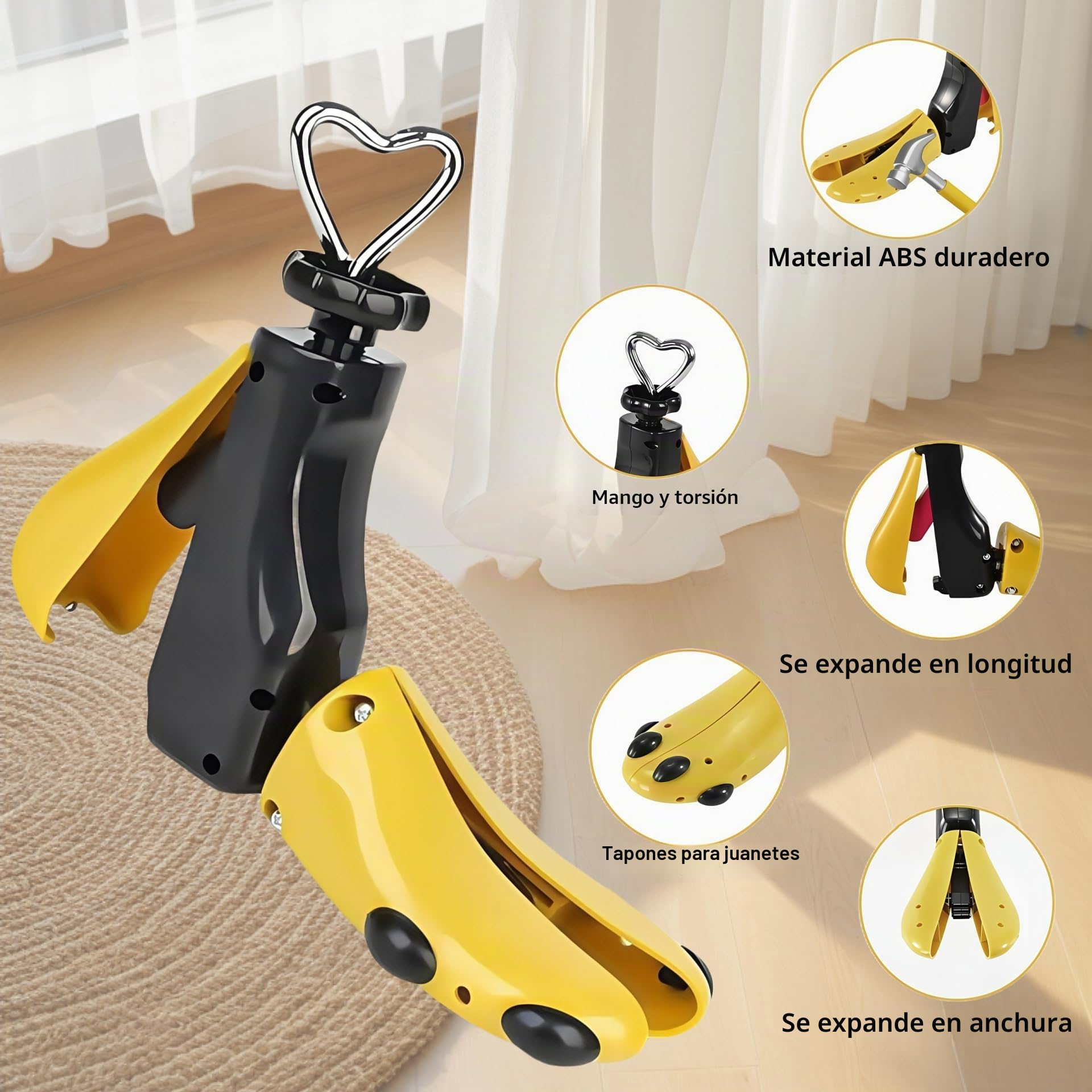 Horma para Ensanchar Zapatos 36-41, Hormas para Zapatos Mujer, Ensanchador de Zapatos Profesional, Expansor de Zapatos, Horma Ensanchadora, Horma Zapatillas Ajustable, Shoe Stretcher (1 Pieza)