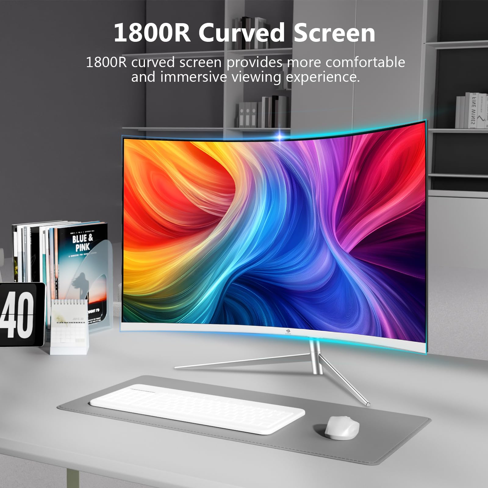 Amazon.co.jp: Z-Edge 27インチ曲面ゲーミングモニター、フルHD 1080P
