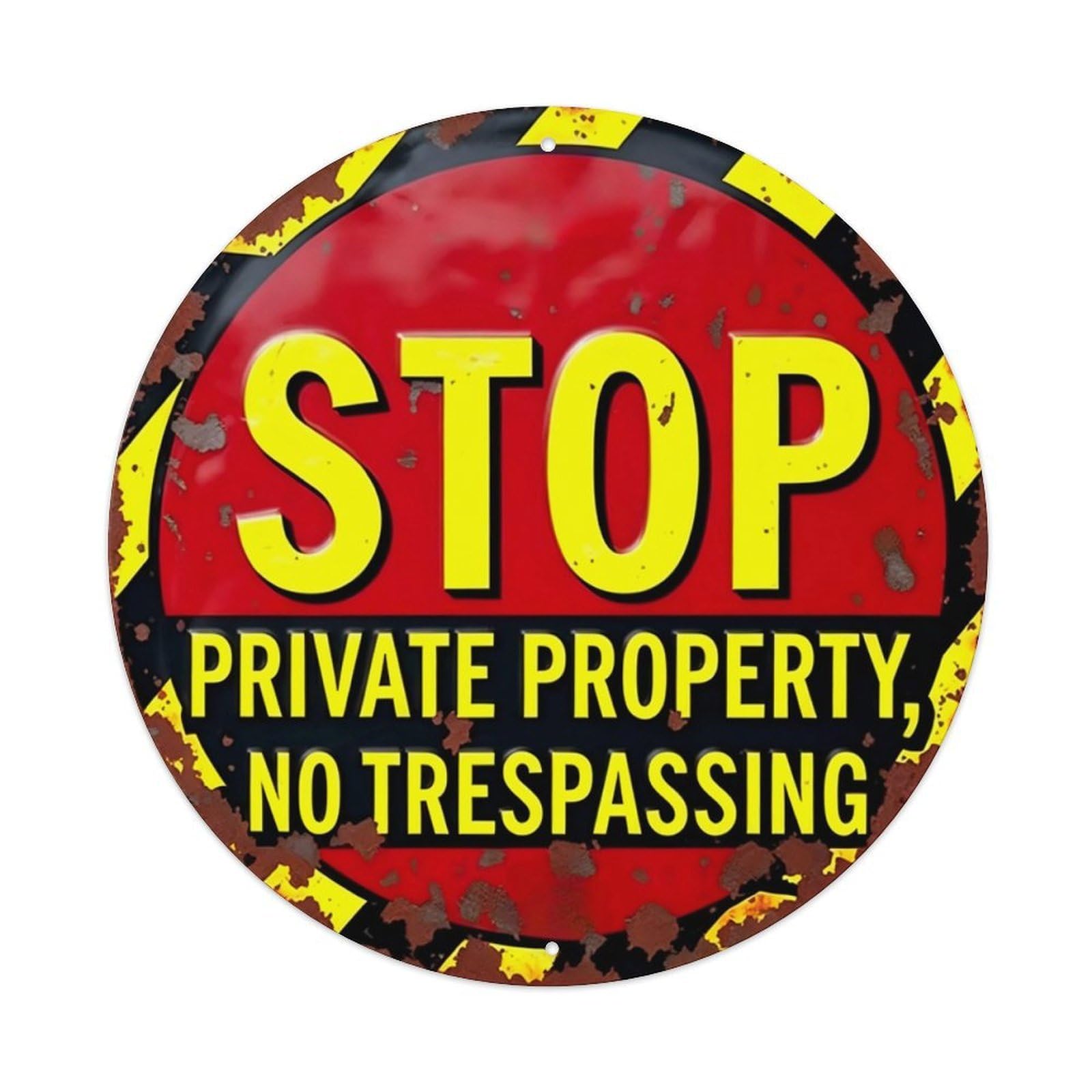 No Trespassing Sign Aluminium Sign 20x20cm