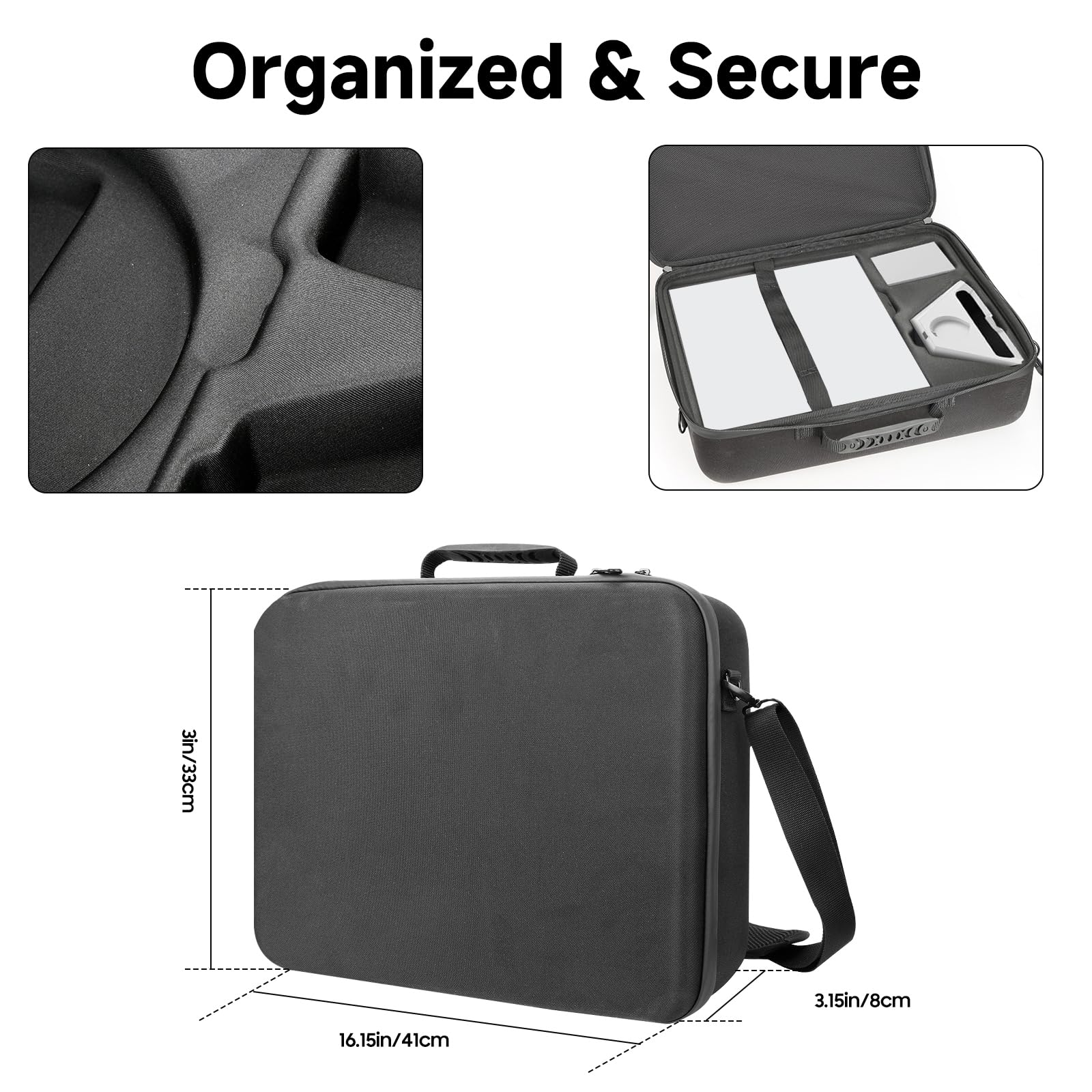 LUXENECK Starlink Mini Case Waterproof Shockproof Travel Bag, Perfect Protection Starlink Bag with Dual Carry Options Hard Shell Portable Storage Case