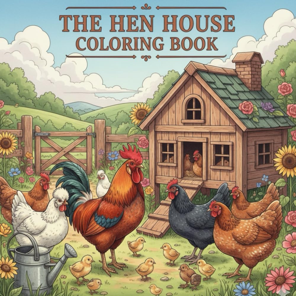 Hen House Coloring Book
