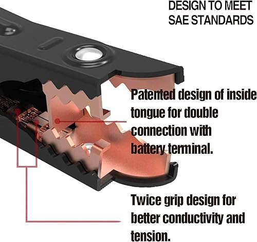 Miniatura 7 de CARTMAN cable pasacorriente calibre 4, con bolsa de transporte, 4AWG x 20pies