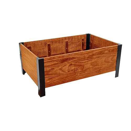 Urban Garden Low-Profile Planter, FSC Recycled Wood, Rectangular, 37IN x