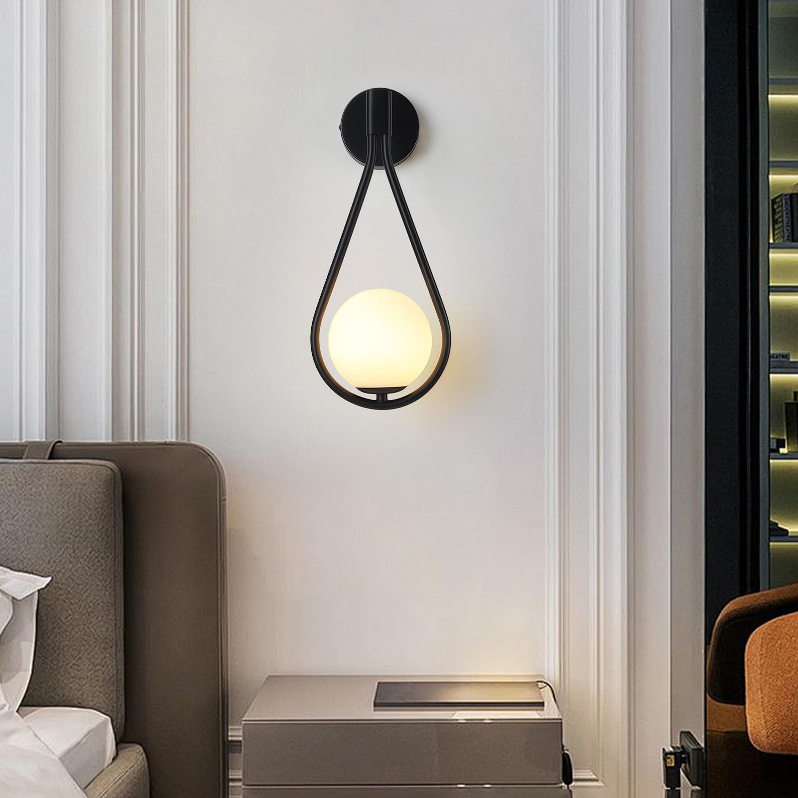 zhxinashu Appliques Murales Goutte d'Eau, Luminaire Intérieur pour Salon