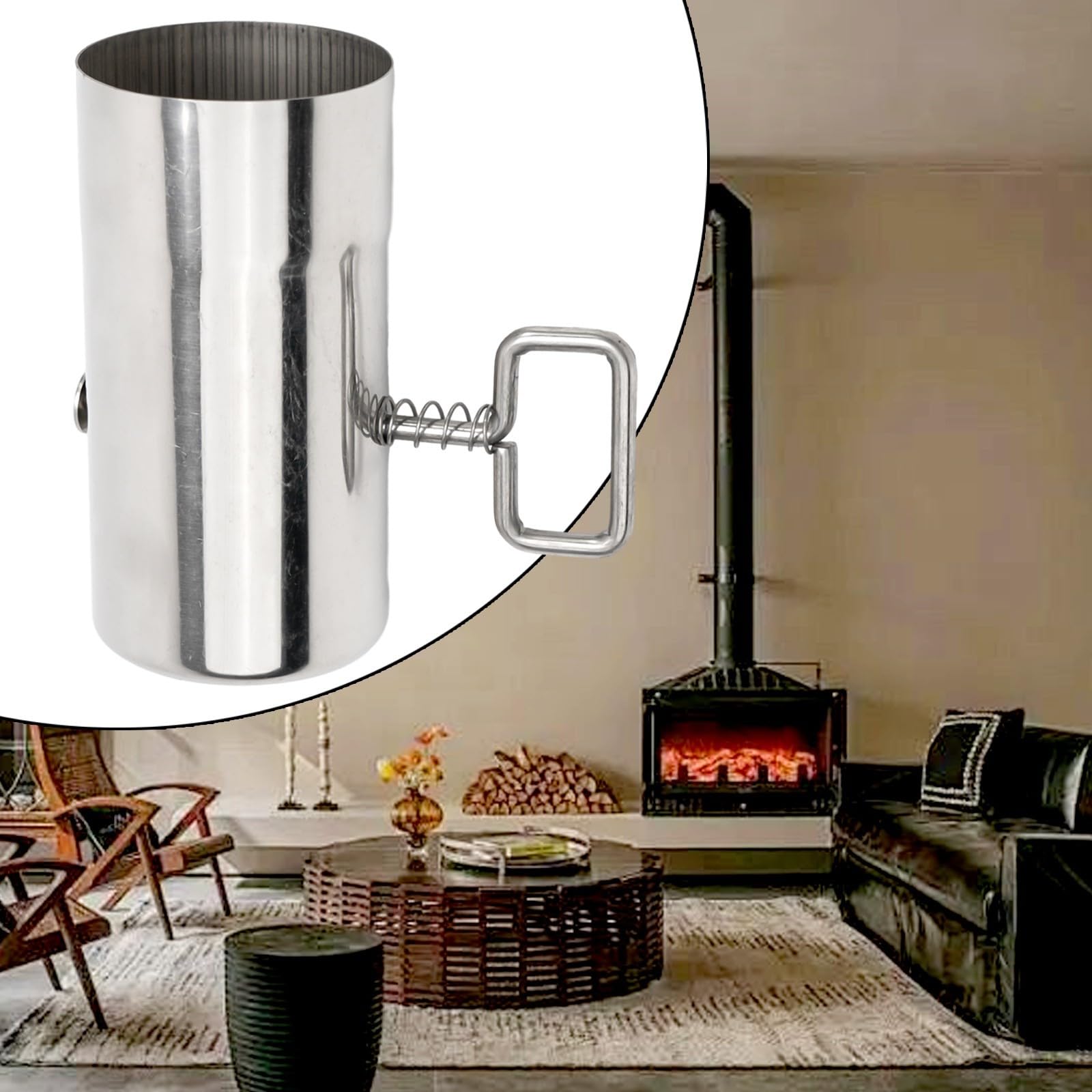 Válvula De Mariposa (estrangulador) Para Chimenea/horno TermaTech 180 Mm – Acero Inoxidable – EAN 5708059185123