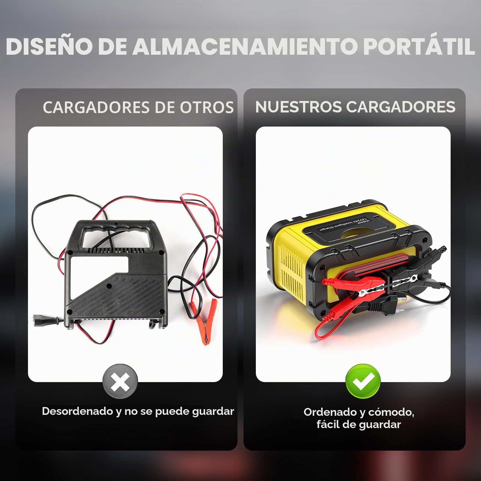 12V20A 24V10A Cargador de Baterías, Cargador Bateria Moto Inteligente con Función de Reparación Mantenedor de Carga Automático, Pantalla LCD, para Coche, Moto, Camión, AGM, Gel, Húmedo, SLA
