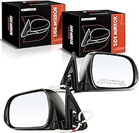 Vista 10 de A-Premium Espejo eléctrico para puerta del lado del conductor, compatible con Toyota Highlander 2008-2013, espejo retrovisor exterior plegable Blanco