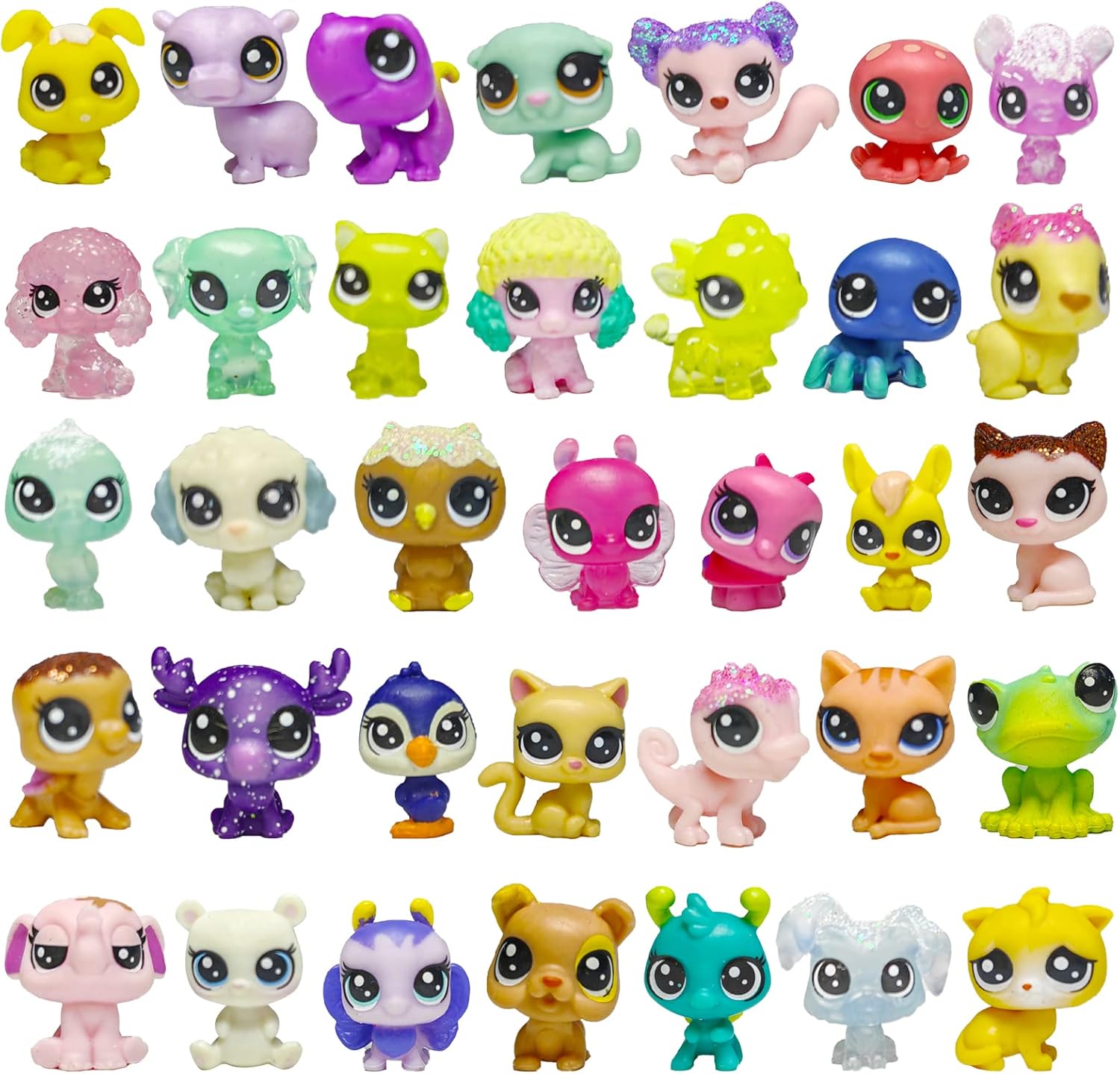IERKEIE 24 Pcs Random Mini LPS Toys Set, Cute Pet Shop Kid